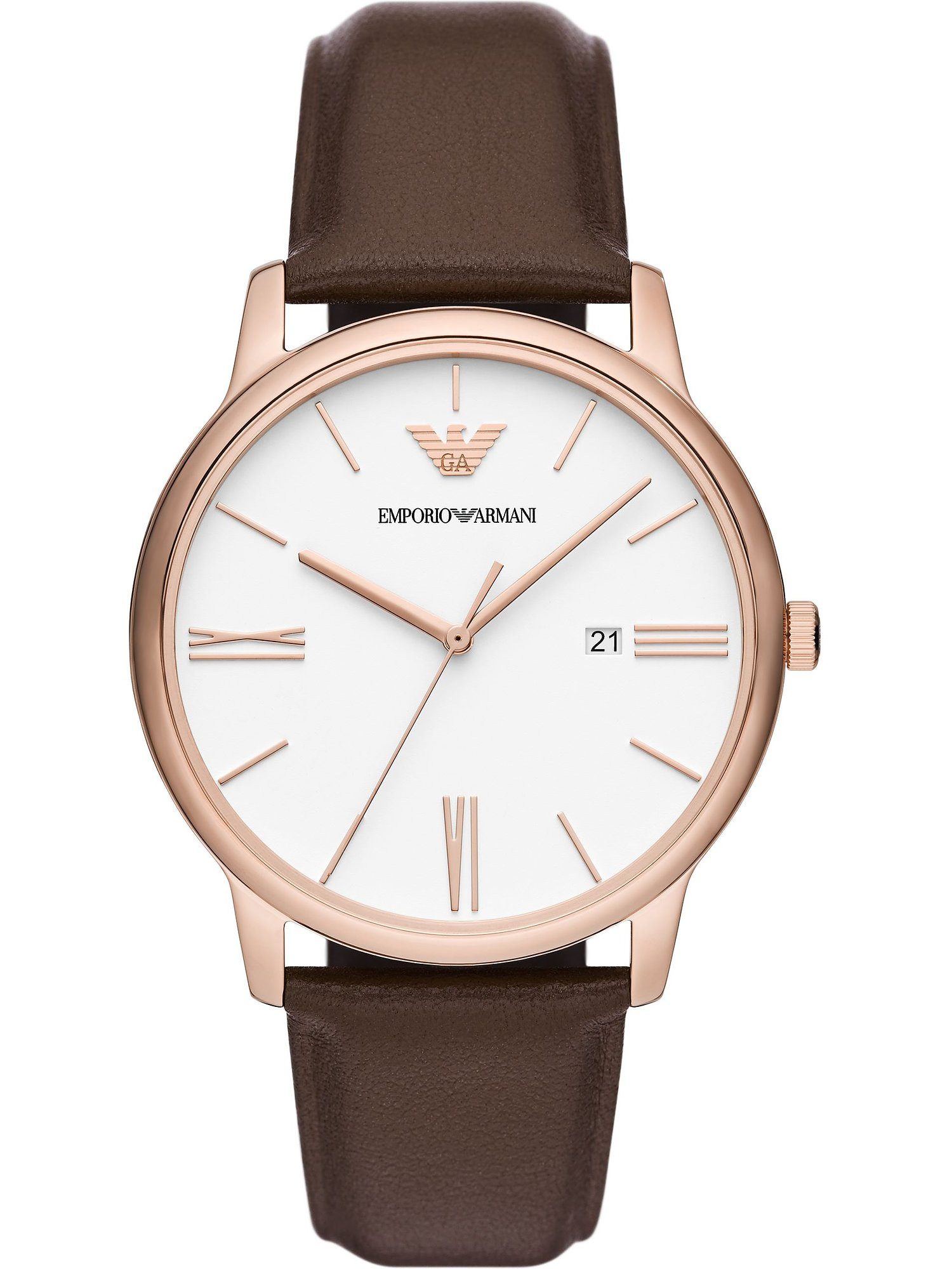 Emporio Armani Quarzuhr Emporio Armani Herren-Uhren Analog Quarz günstig online kaufen