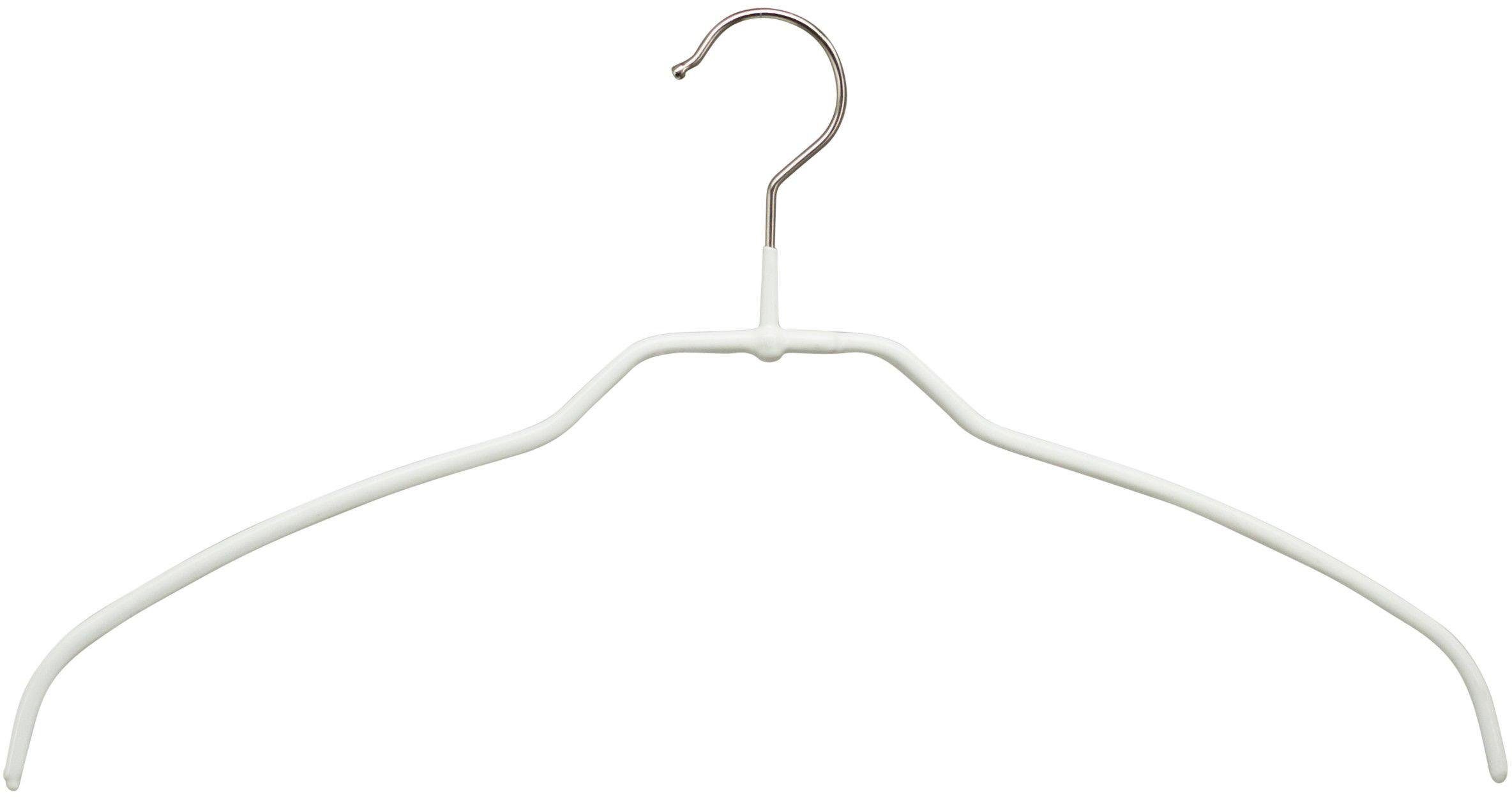 MAWA Kleiderbügel Silhouette light 42/FT, (Set, 10-tlg) weiß/silberfarben