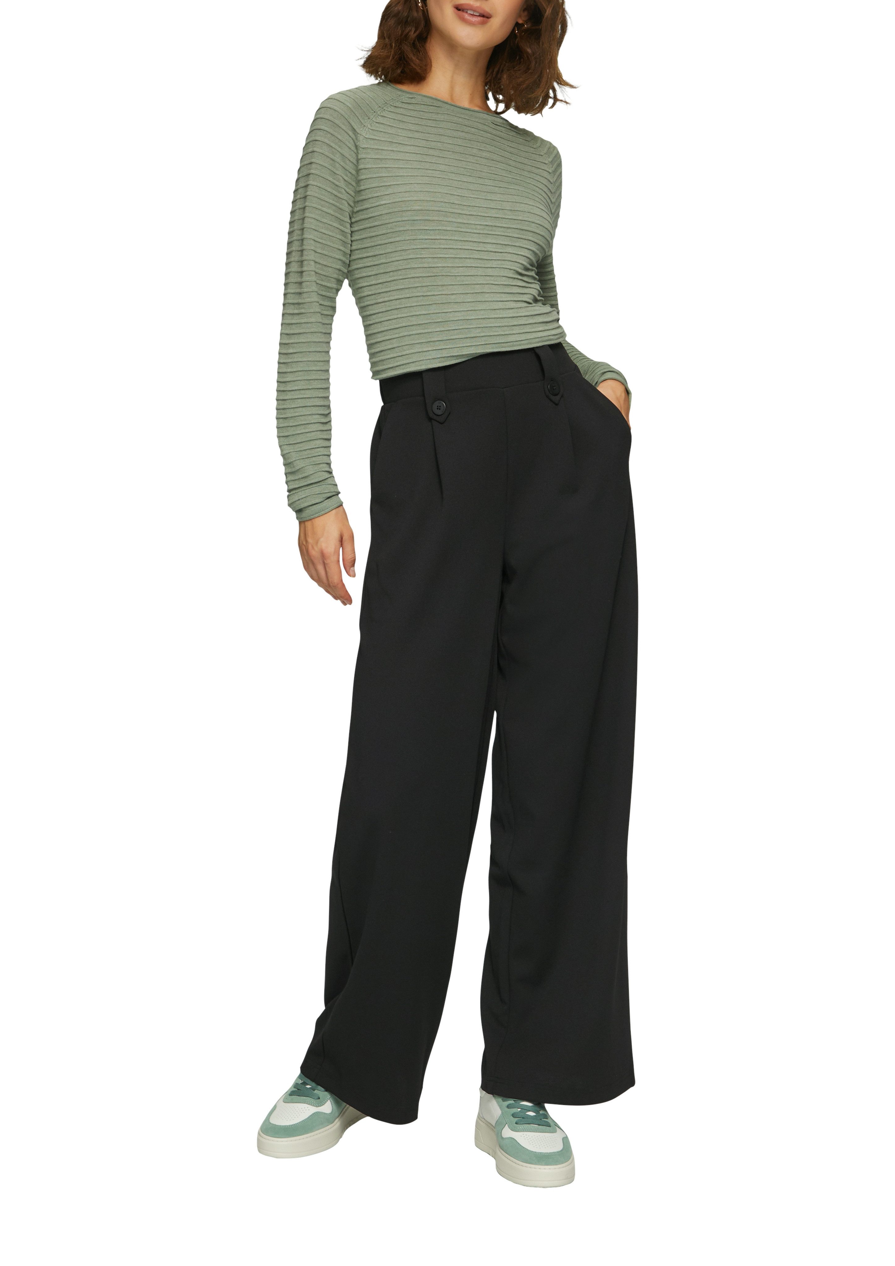 QS Strickpullover mit Strukturmuster günstig online kaufen