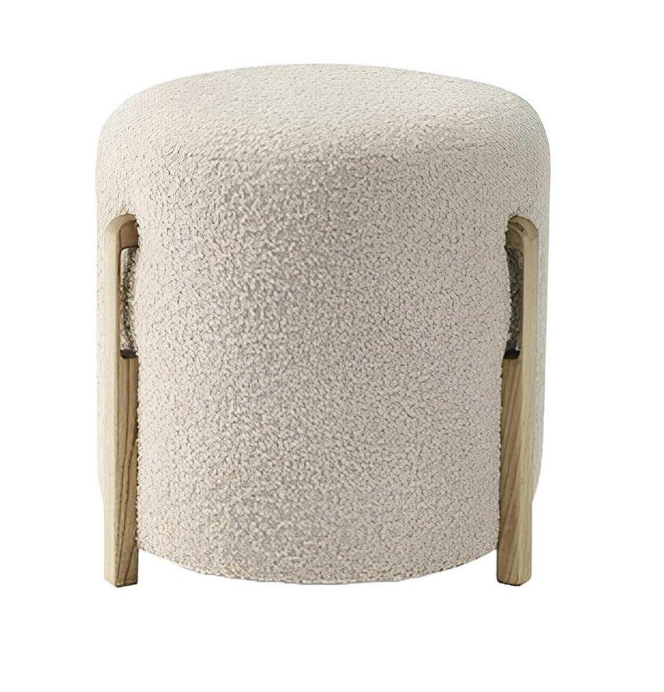 Xlmoebel Pouf Runder Polsterhocker in modernem Design als Sitz- und Fußablage (1-St., Hocker), Hergestellt in Europa