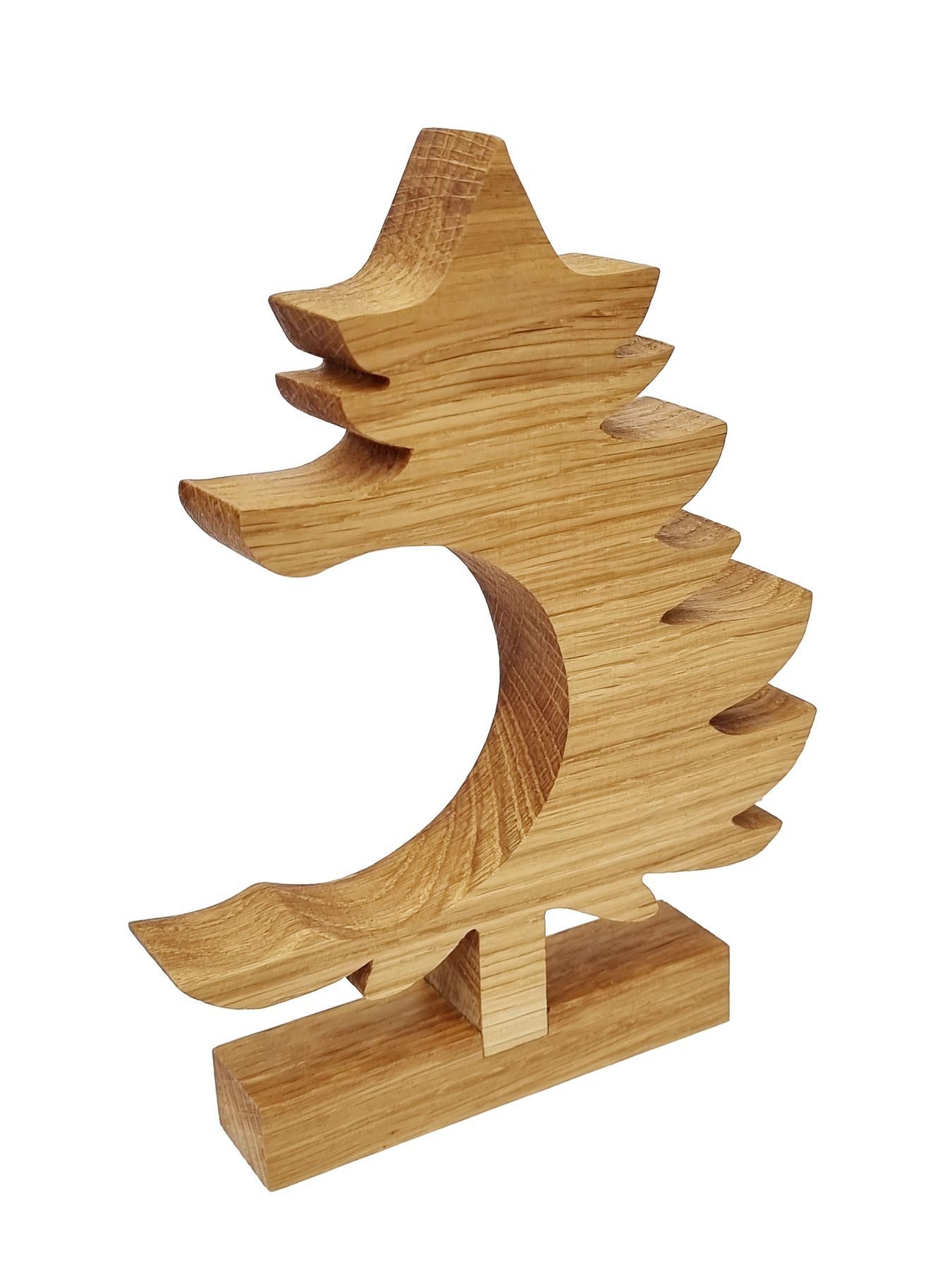 ERST-HOLZ Dekoobjekt Dekobaum Dekoweihnachtsbaum Baum mit Kleinen Haken Eichenholz