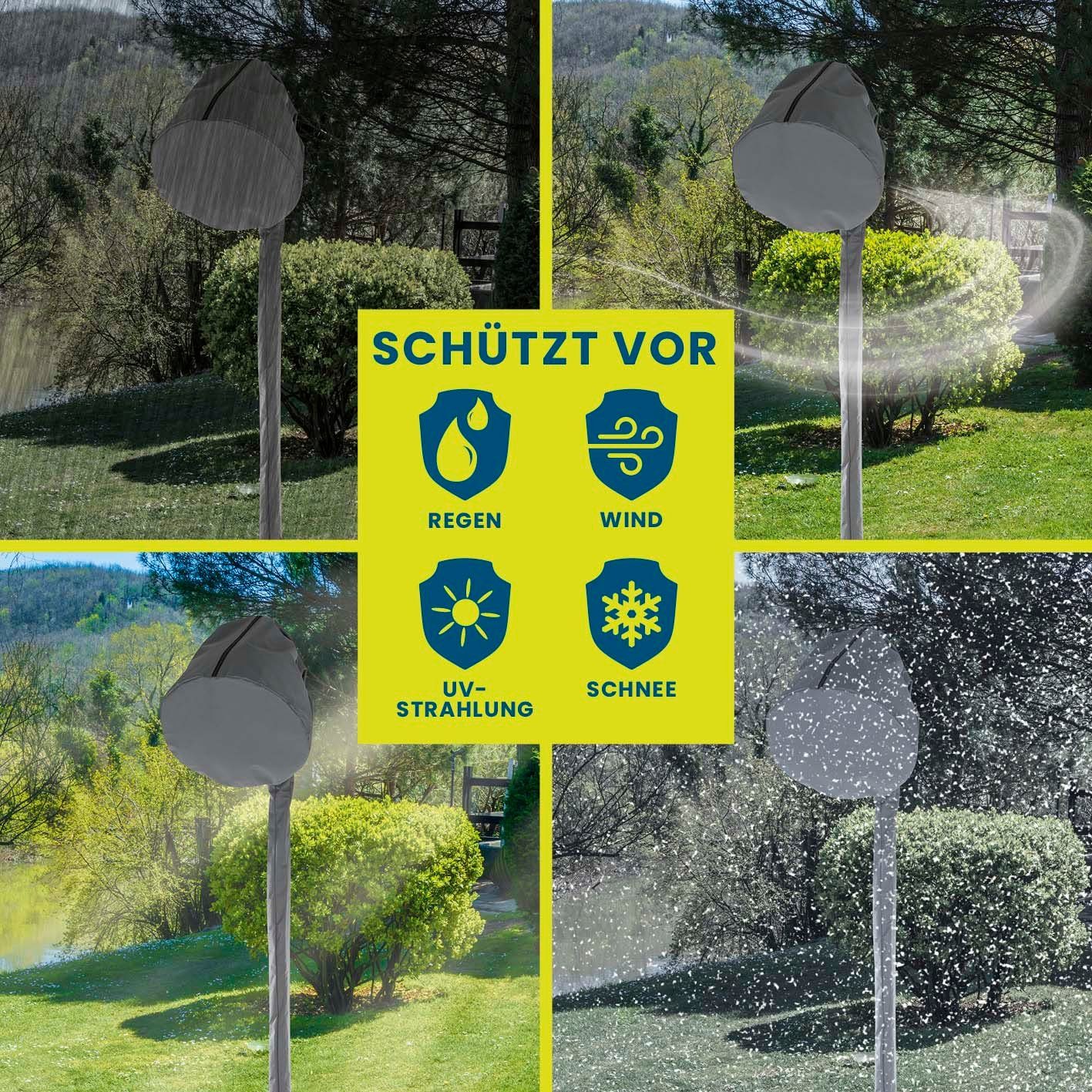 (1-St), Schutzhülle Standfuß Hoberg mit Wetterschutzhülle Heizstrahler Gartenmöbel-Schutzhülle Hoberg Heizstrahler für