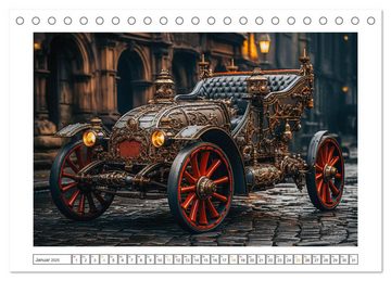 CALVENDO Wandkalender KI-Oldtimer (Tischkalender 2025 DIN A5 quer), CALVENDO Monatskalender