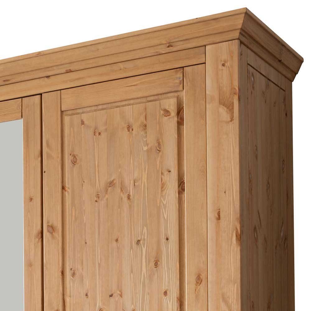 Pharao24 Kleiderschrank Caribea aus Massivholz