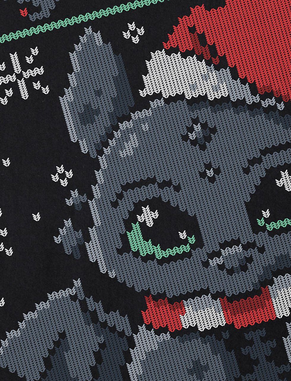 Nordische Sweater Weihnachten pulli style3 weihnachtsbaum wikinger Herren Ugly x-mas T-Shirt mittelalter Print-Shirt
