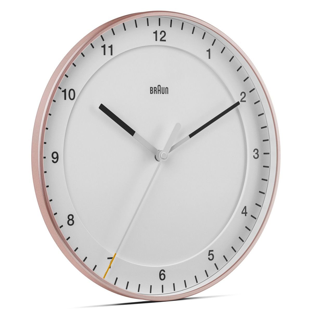 Braun Wecker BC 17 PW rosa/weiß Quarzwanduhr, analog