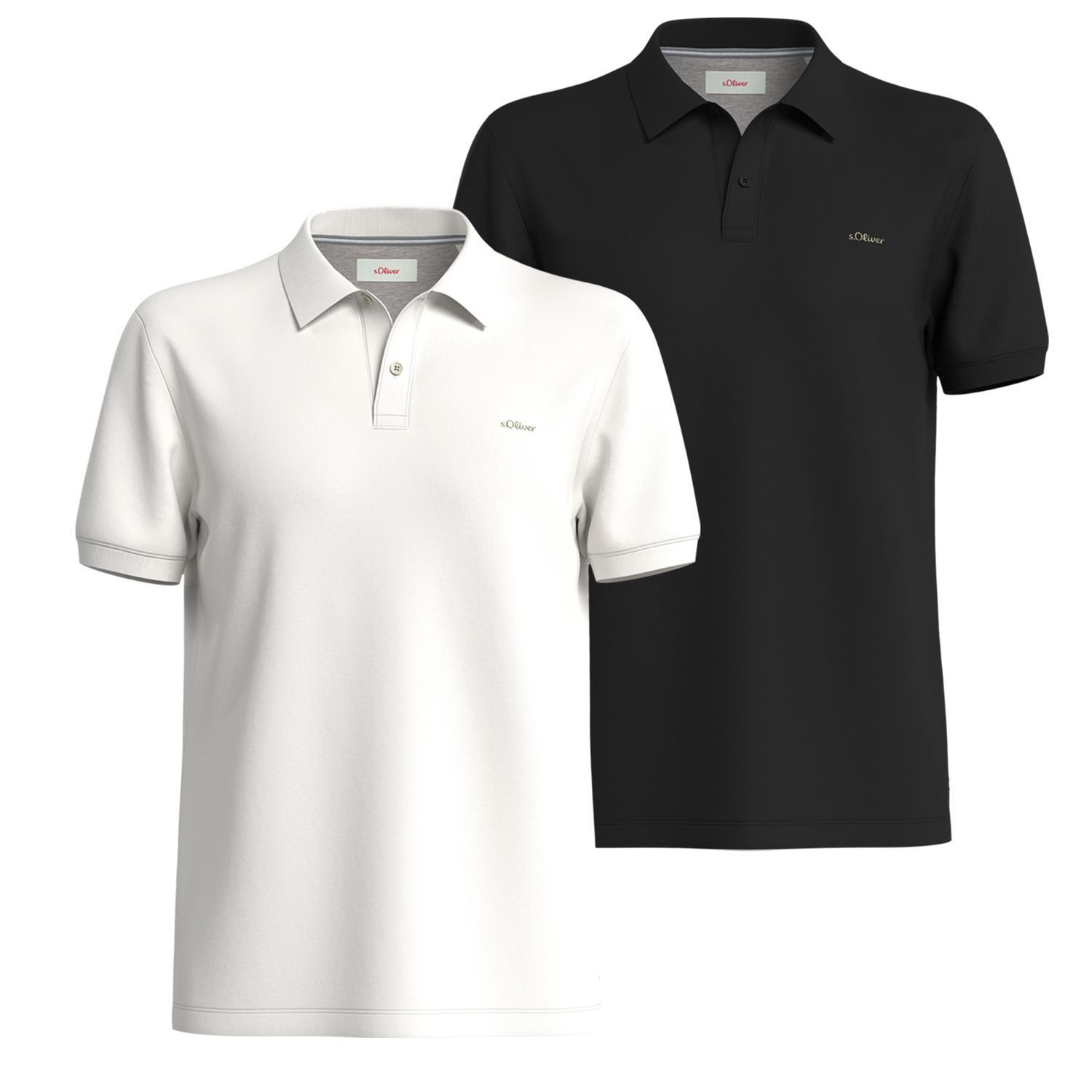 s.Oliver Poloshirt Poloshirt kurzarm, Piqué, Kragen, Knöpfe günstig online kaufen
