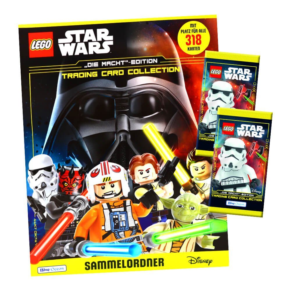 Blue Ocean Sammelkarte Lego Star Wars Karten Trading Cards Serie 4 - Die  Macht Sammelkarten, Lego Star Wars Serie 4 - 1 Mappe + 2 Booster Karten