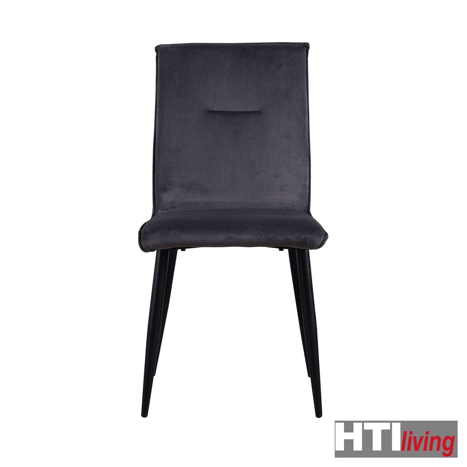 Samt HTI-Living Esszimmerstuhl Salinas St), 2 Grau 2er-Set Stuhl Esszimmerstuhl (Set, Velvet