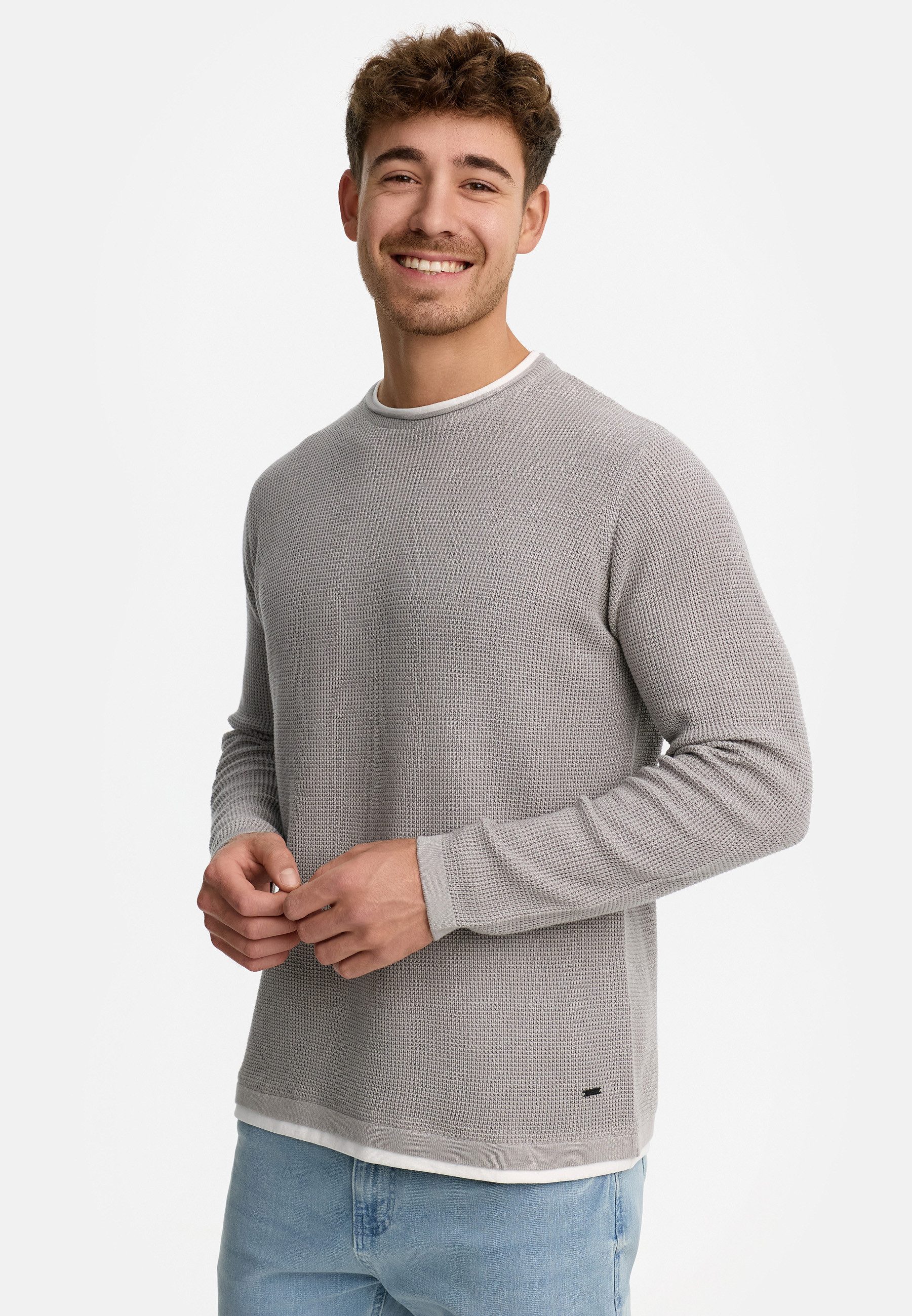 Indicode Strickpullover Herren INVillads Pullover Herrenpullover Strickpull günstig online kaufen