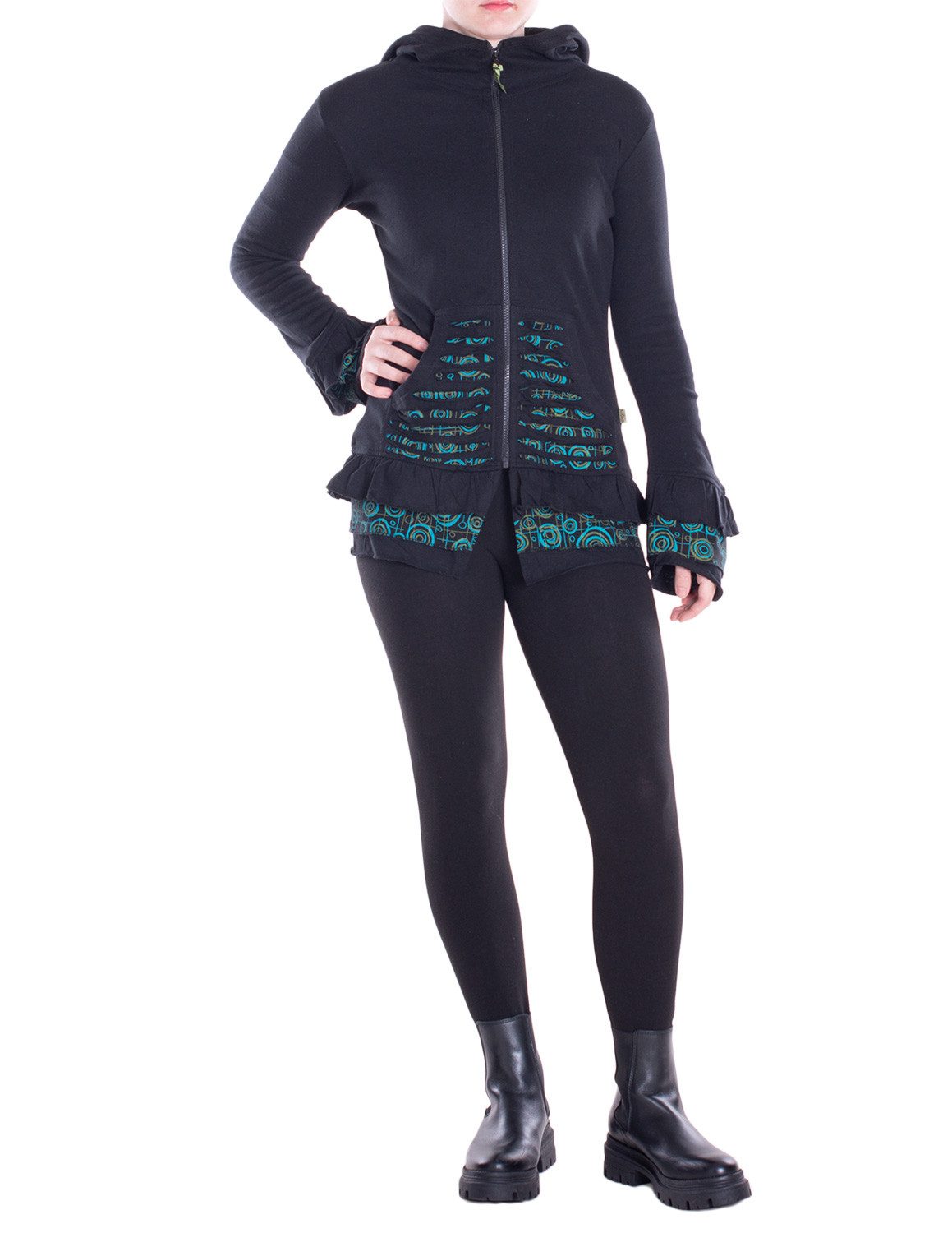 Vishes Kapuzensweatjacke Übergangsjacke aus Baumwolle mit Kapuze, weiten Är günstig online kaufen