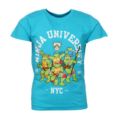 Teenage Mutant Ninja Turtles Print-Shirt Teenage Mutant Ninja Turtles Kinder Jungen T-Shirt Gr. 104 bis 134, Baumwolle