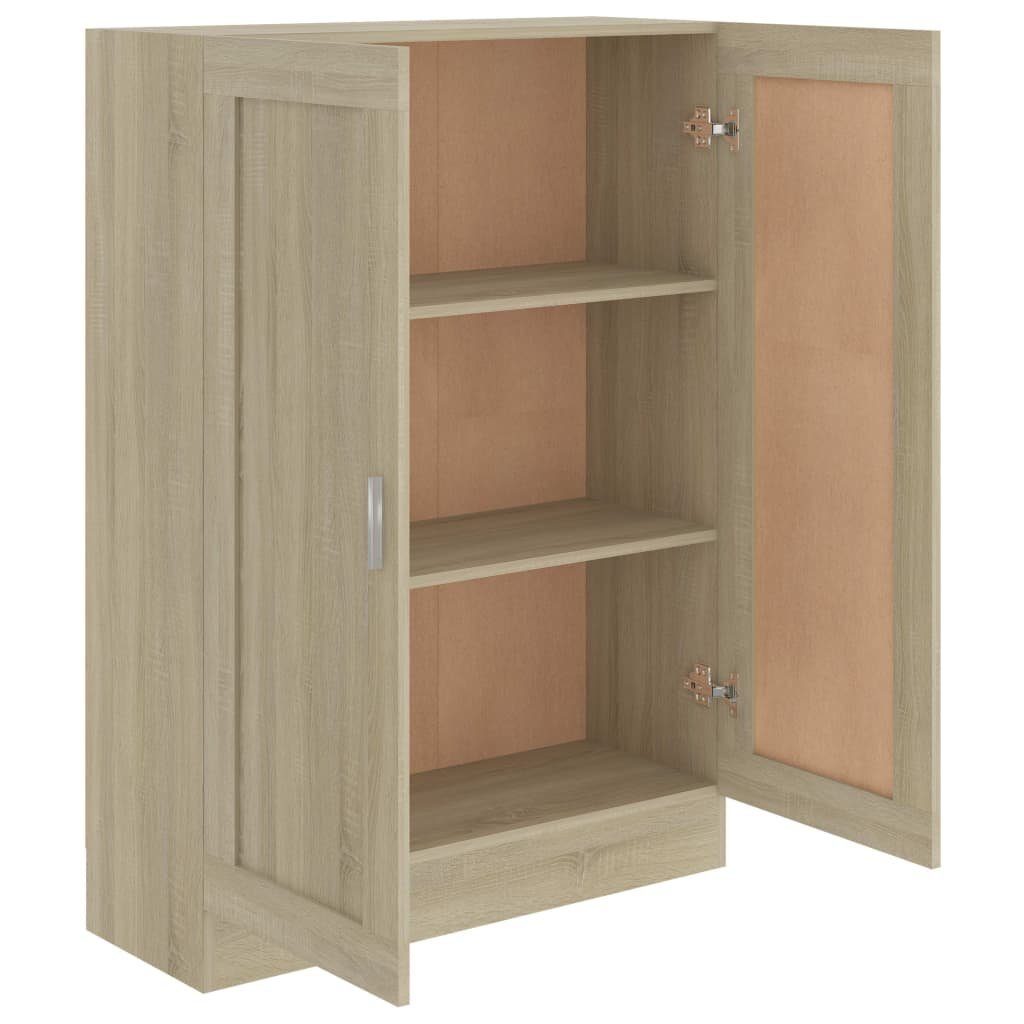 furnicato Holzwerkstoff Bücherregal Sonoma-Eiche cm 82,5x30,5x115 Bücherschrank