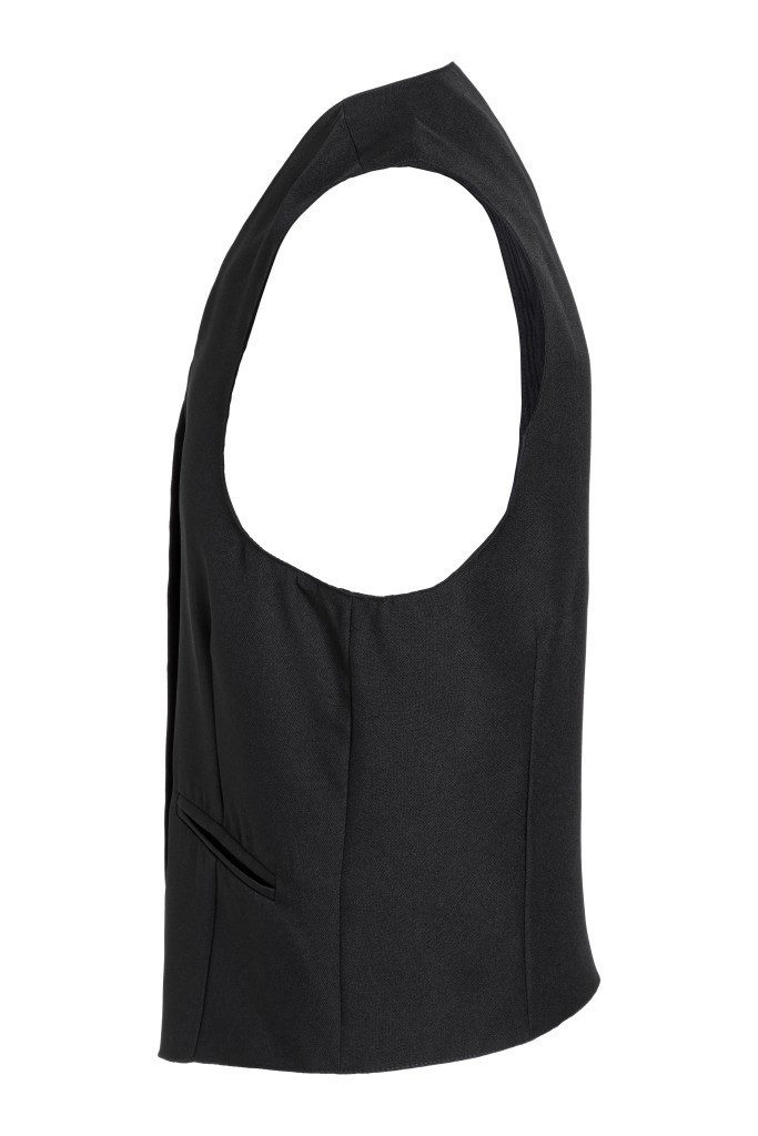 Karlowsky Fashion Arbeitsweste KARLOWSKY Herren Serviceweste BASIC V-Ausschnitt Schwarz – Bild 4 von 5