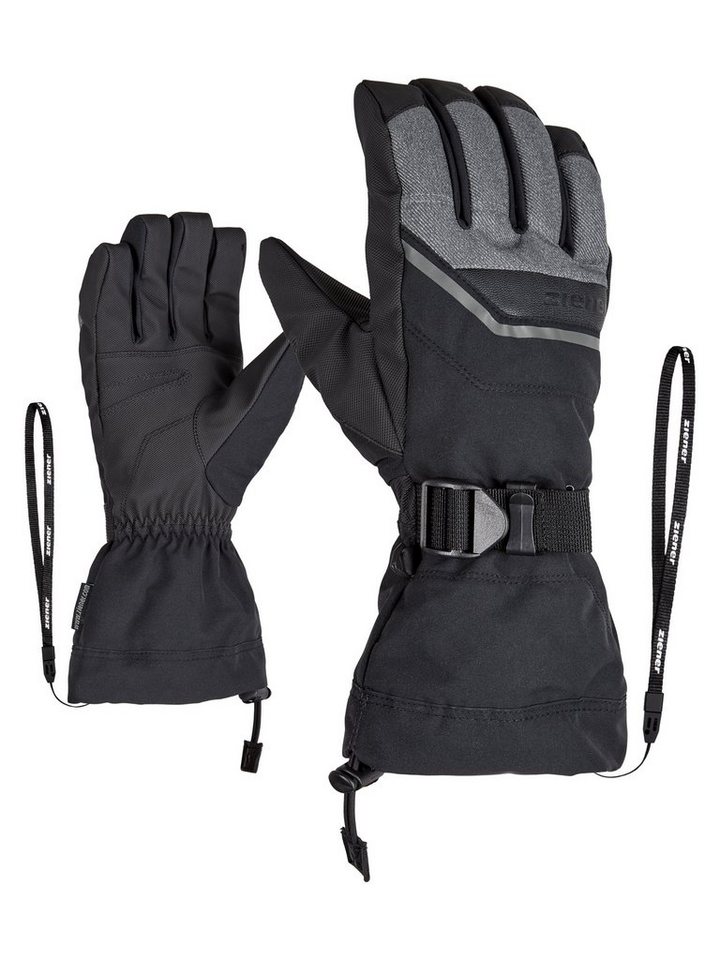 Ziener Skihandschuhe GILLIAN AS(R), kompakte Innenhände für perfekte  Kraftübertragung