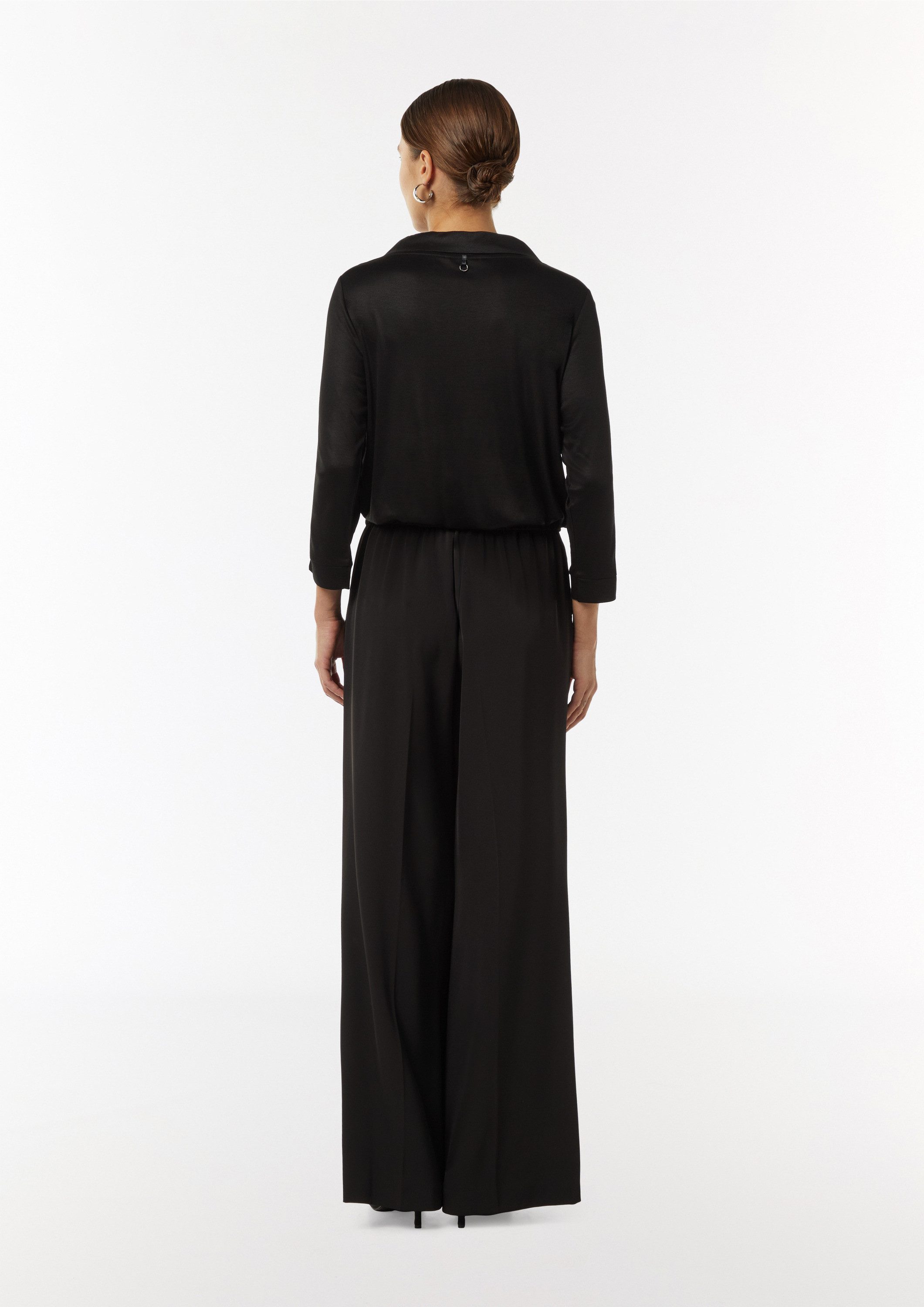 comma 3/4-Arm-Shirt T-Shirt Viskose-Shirt mit Pailletten-Details