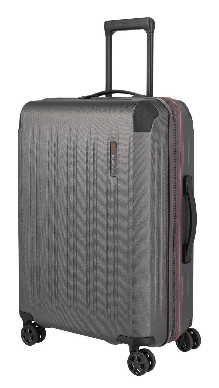travelite Hartschalen-Trolley DYNAMIIC Reisekoffer Hartschale, 4 Rollen, ABS-Hartschale und Volumenerweiterung