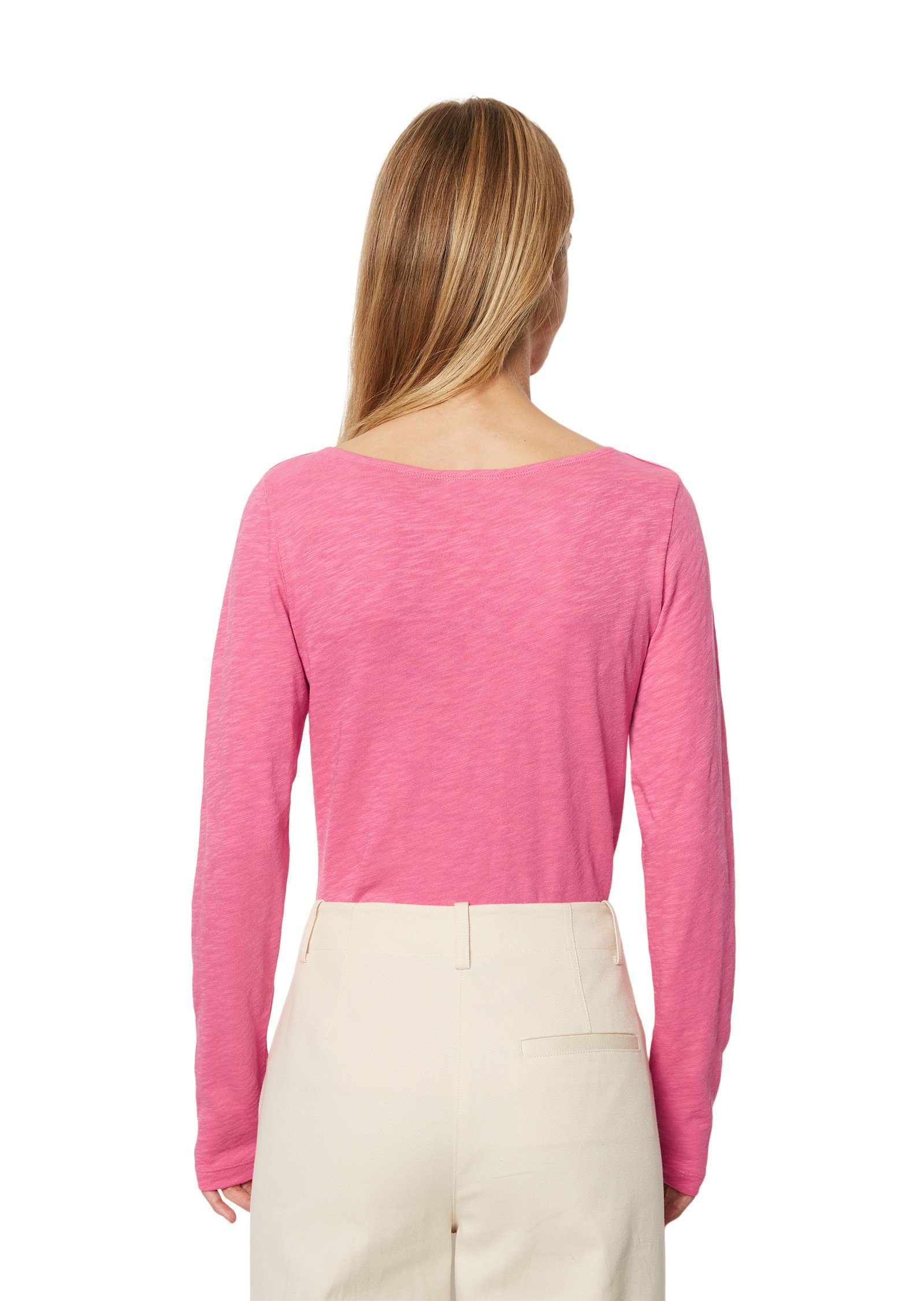 Langarmshirt Jersey Slub aus rosa Marc O'Polo