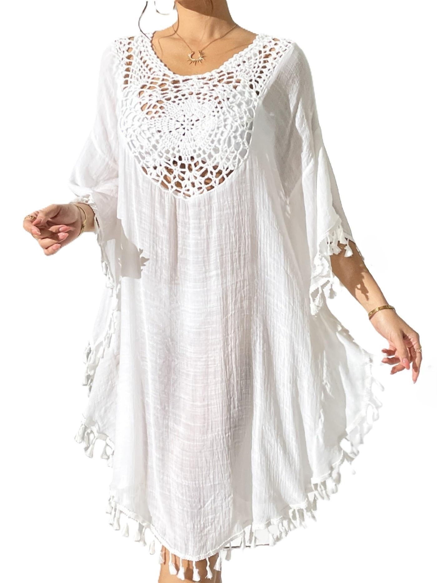 RWEUOQ Strandkleid Damen Bikini Cover Up günstig online kaufen