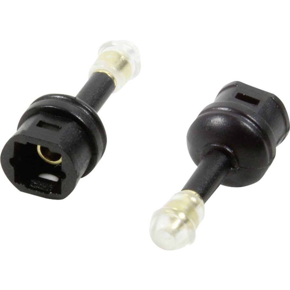InLine Audio-Kabel, 0,5 M – 3,5 Mm Klinke Auf 2x Cinch, Schwarz