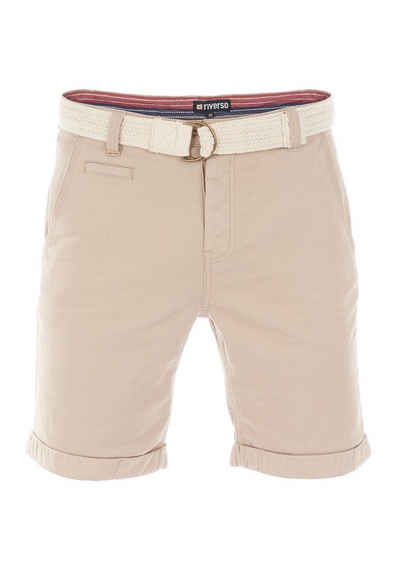 riverso Chinoshorts Herren Шорти RIVHenry Regular Fit Bermudashorts mit Gürtel