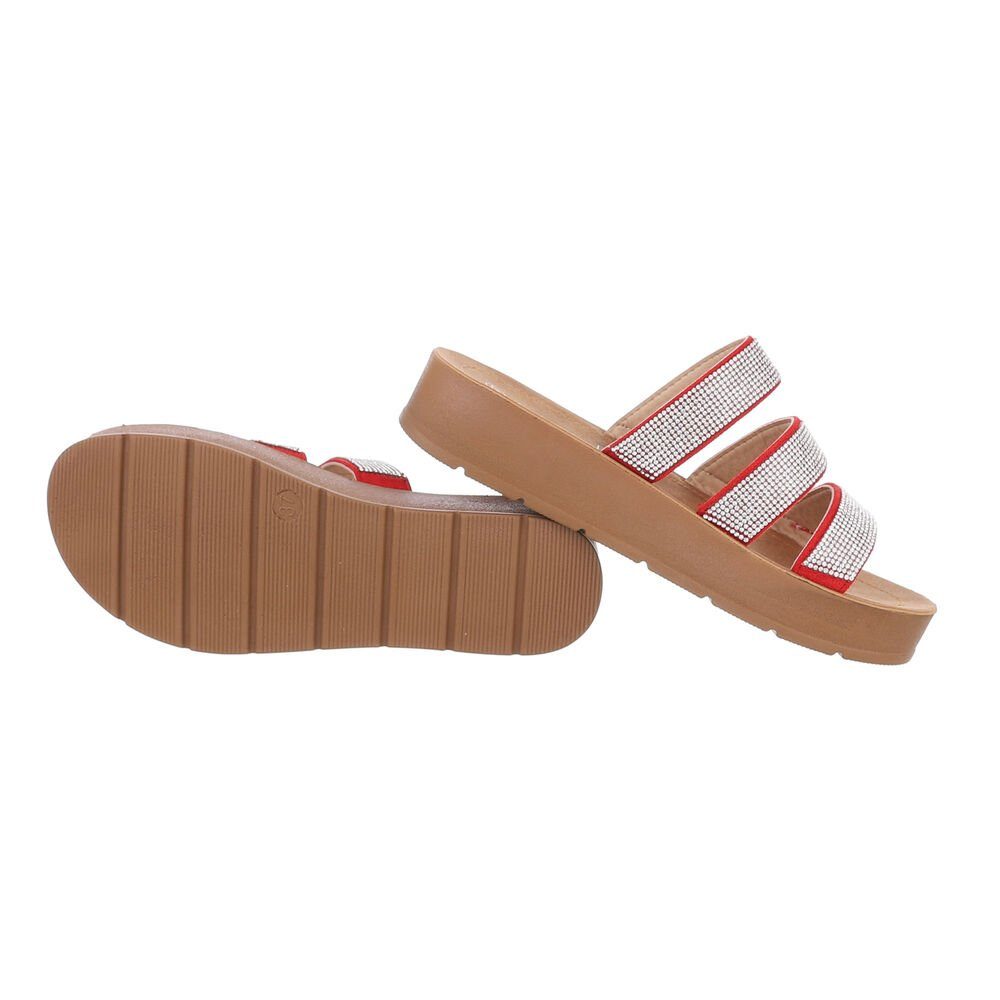 Ital-Design Damen Mules Freizeit Plateausandaletten Flach günstig online kaufen