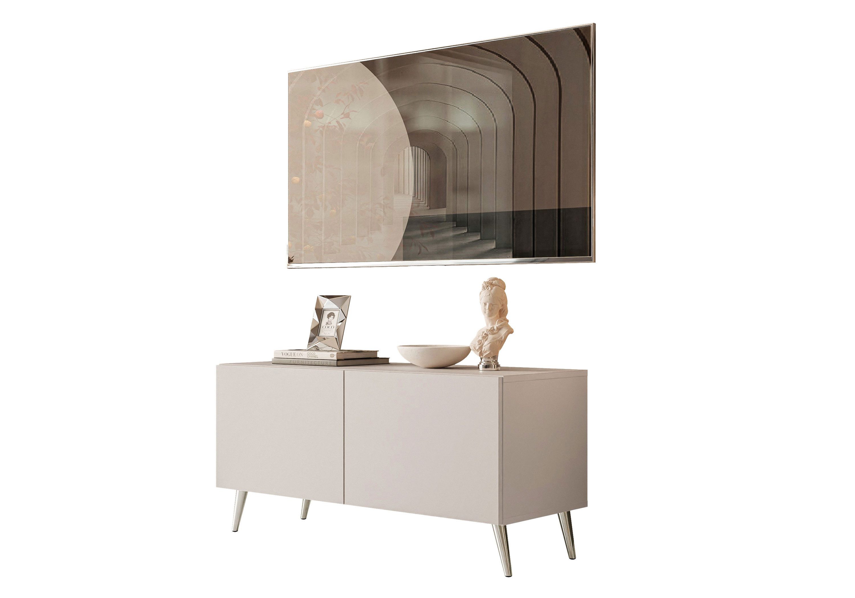 Lookway Lowboard COLGANTE KASCHMIR 100 cm TV Schrank auf Beinen Fernsehschr günstig online kaufen