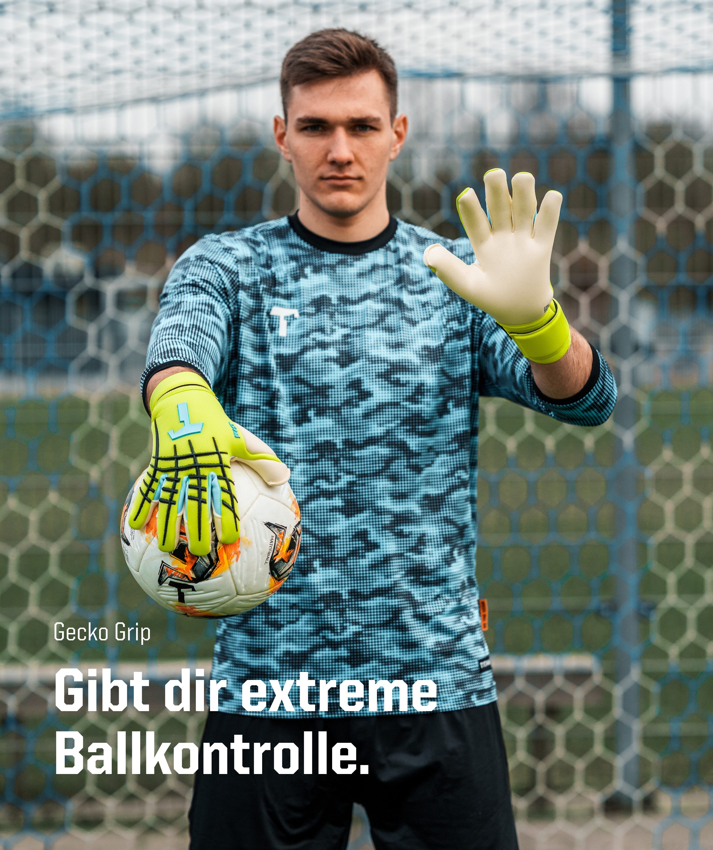 T1TAN Torwarthandschuhe T1TAN Torwarthandschuhe Erwachsene, Fluo BEAST, Größe 6-11