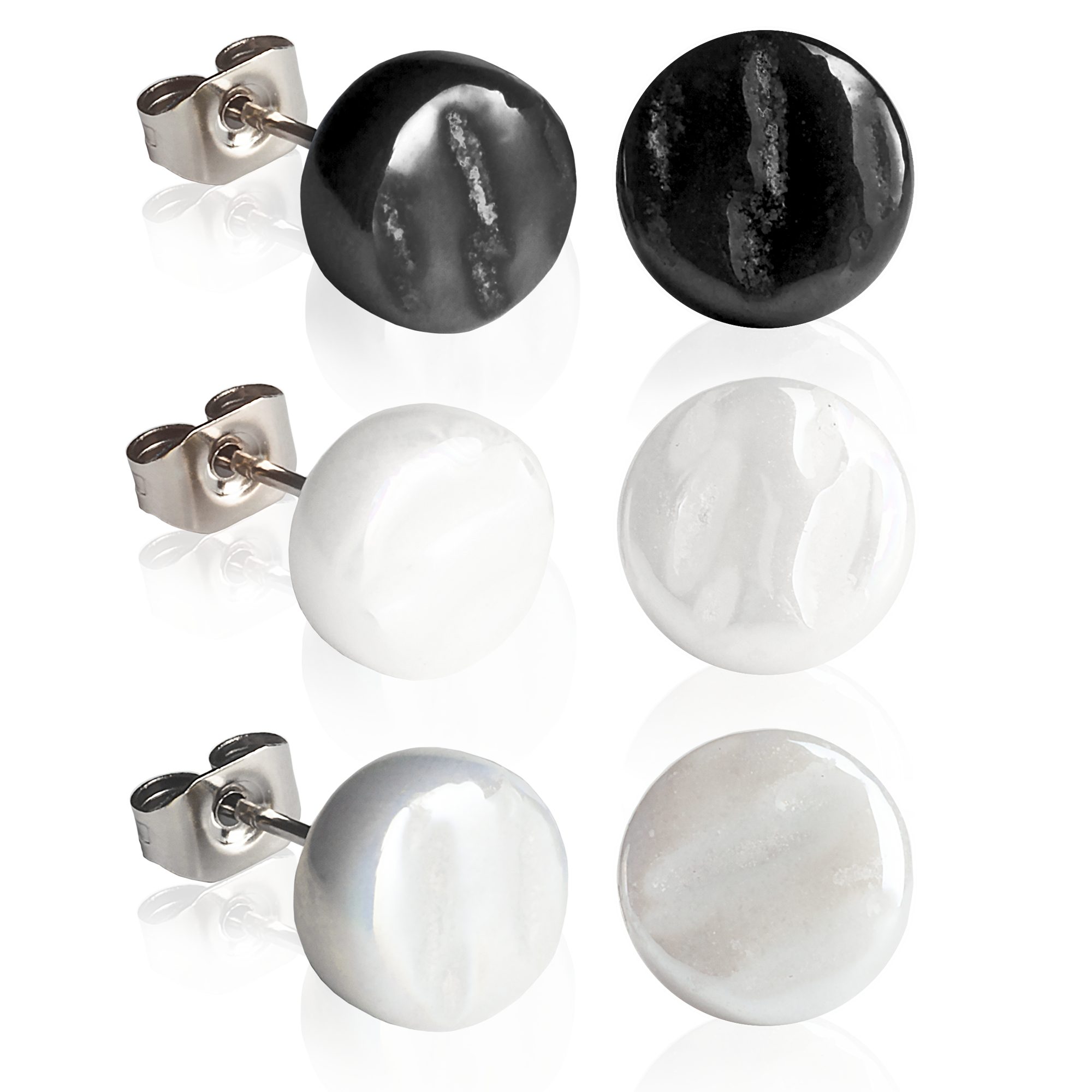 ALEXASCHA Ohrstecker-Set Runde Ohrstecker 3er Set günstig online kaufen