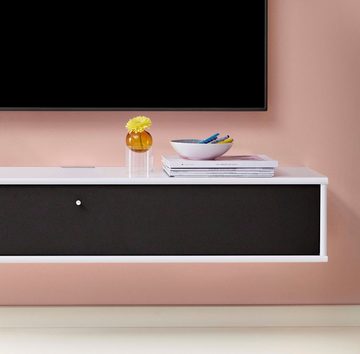 Hammel Furniture TV-Board Mistral Fernsehschrank, Medienmöbel, Hängend, mit Klapptür mit Akustikstoff, Lowboard, Breite: 133 cm