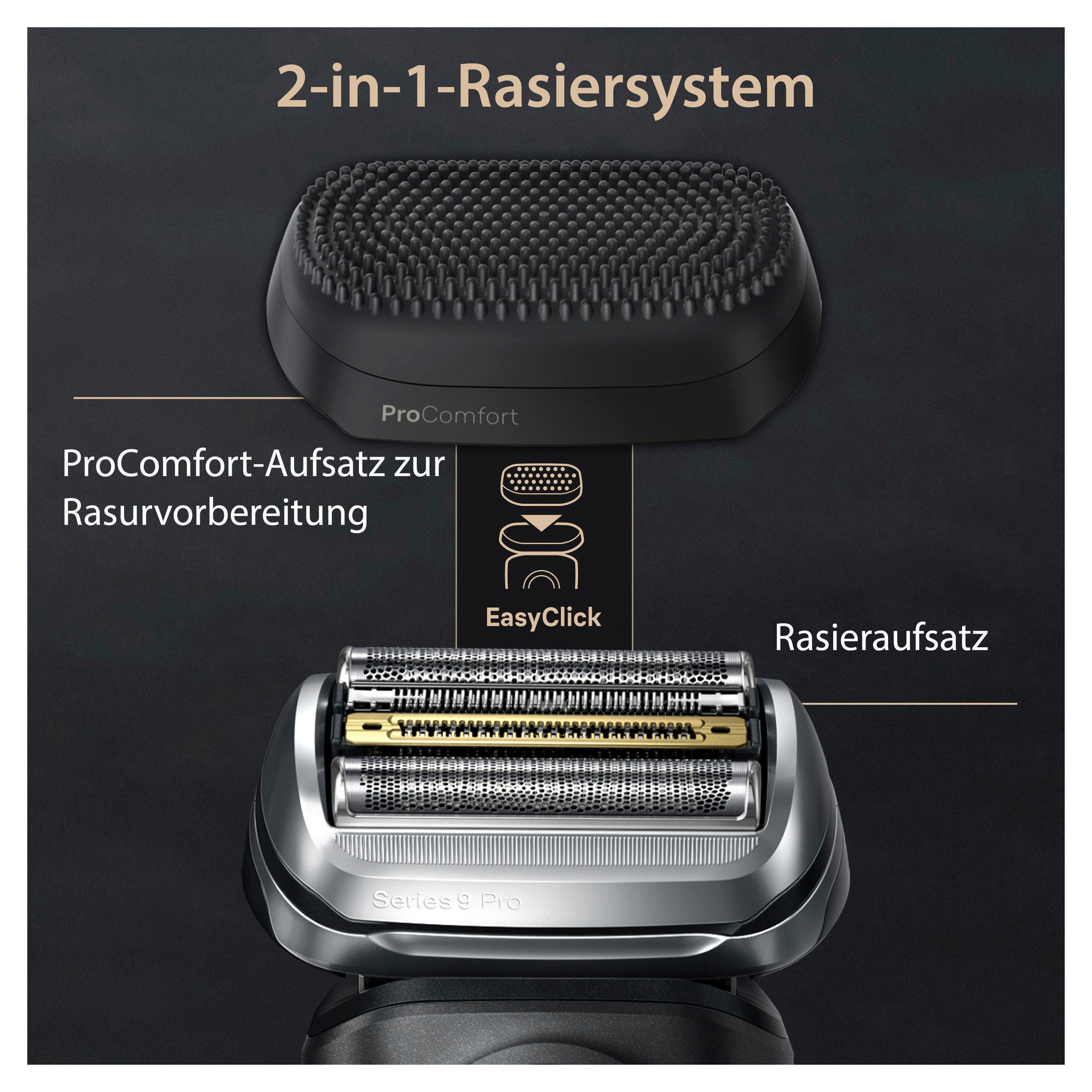 Braun Elektrorasierer Series 9 Pro+ 9590cc, Reinigungsstation, Precision ProTrimmer