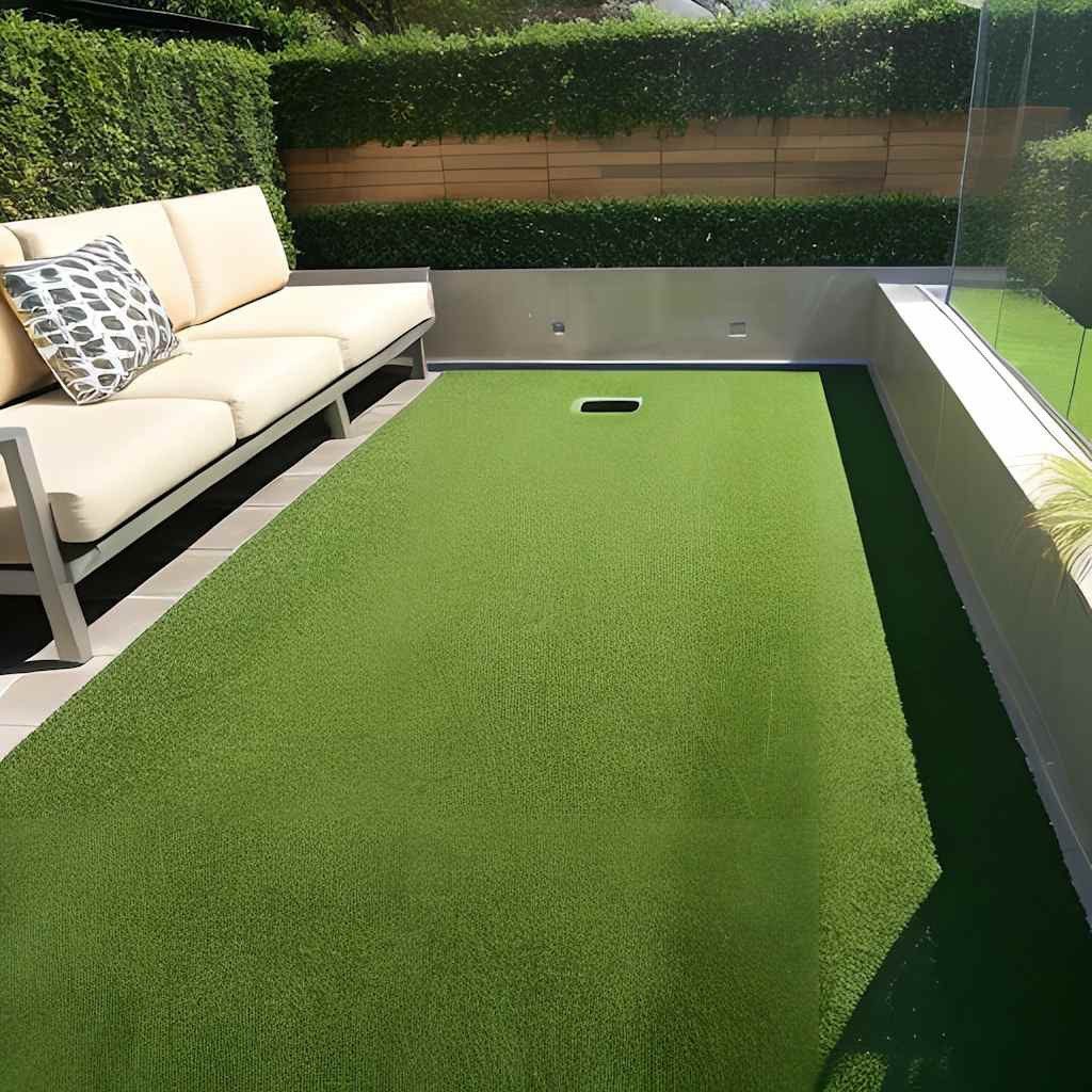 furnicato Kunstrasen Grün 0,5 x 5 m – UV-beständig, weich und langlebig, Höhe: 0.9 mm