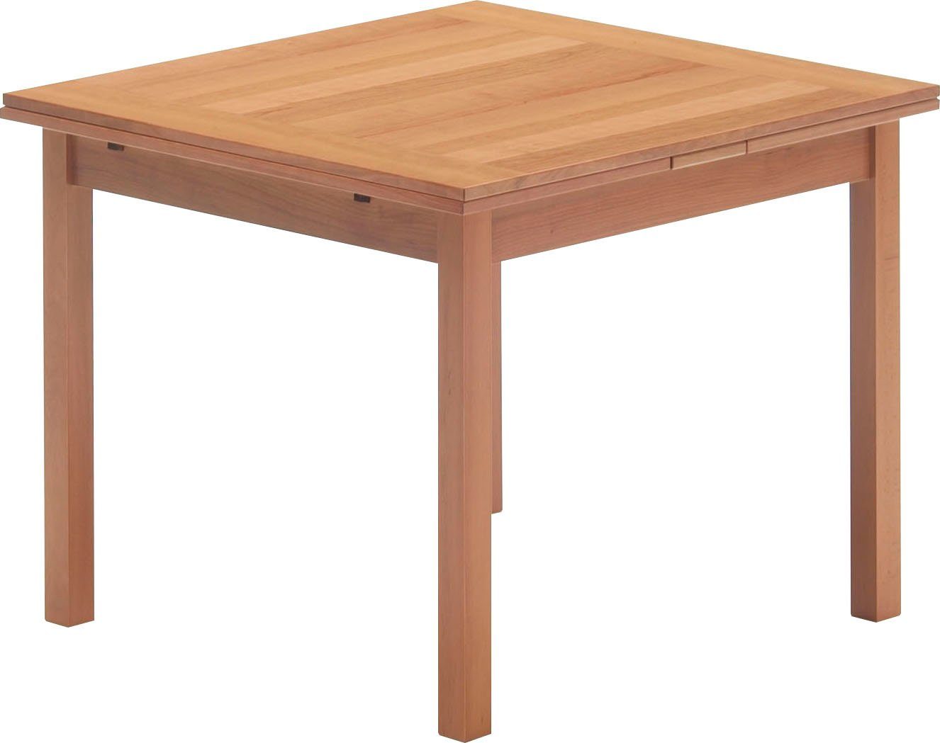 Dinex, zwei Hammel Furniture Kirsche Esstisch Basic Hammel Breiten, by aus mit Auszugsfunktion Furnier/Massivholz, in