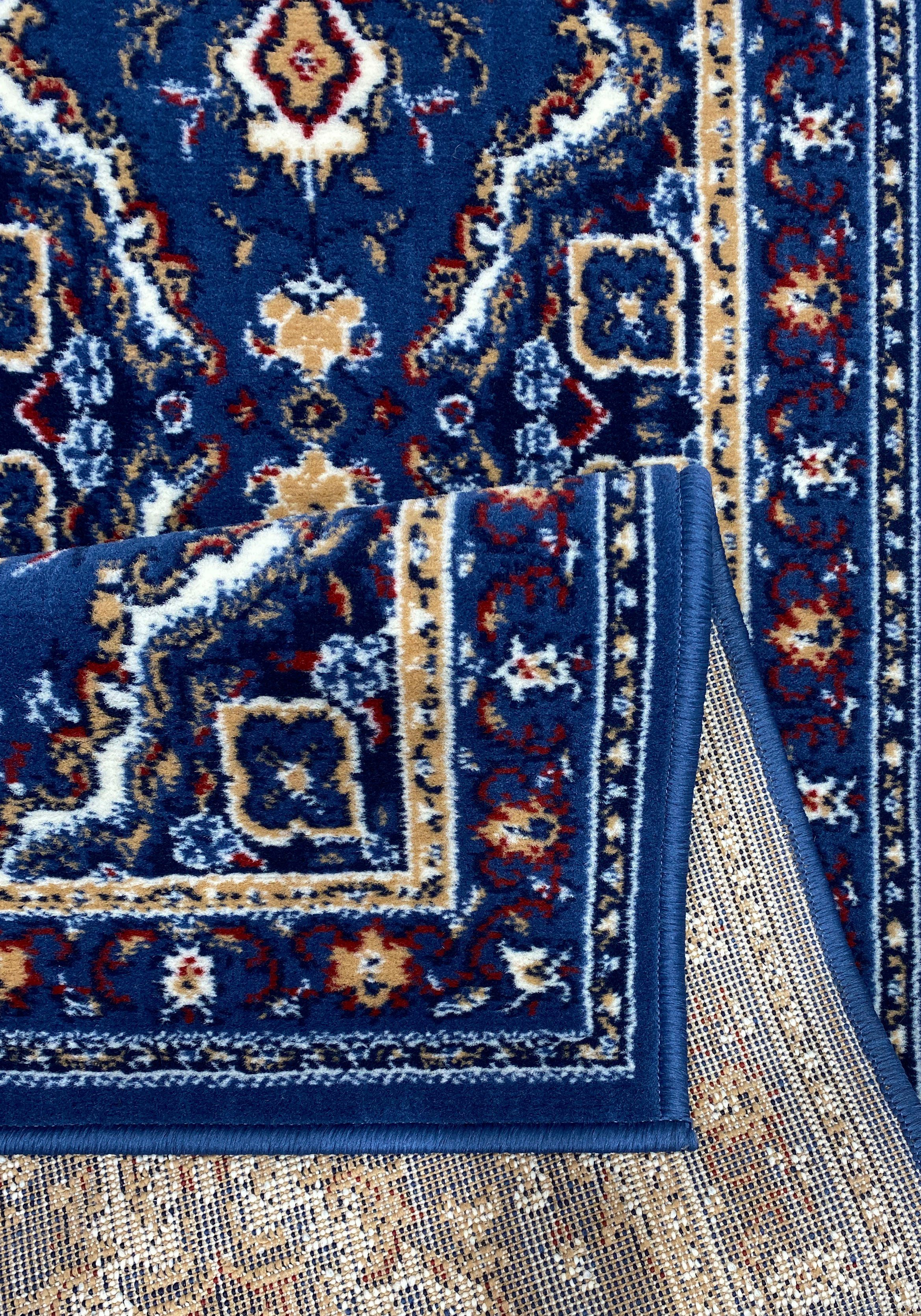 Home Oriental affaire, Höhe elegant mm, hellblau mit pflegeleicht, Läufer-Set, (3-tlg), Bordüre, Orient-Optik, 7 Bettumrandung Kurzflor,