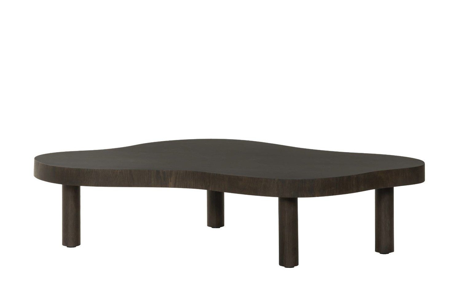 Natur24 Couchtisch Tobago Couchtisch 82 x 135 x 32 cm Eichenholzfurnier Espresso