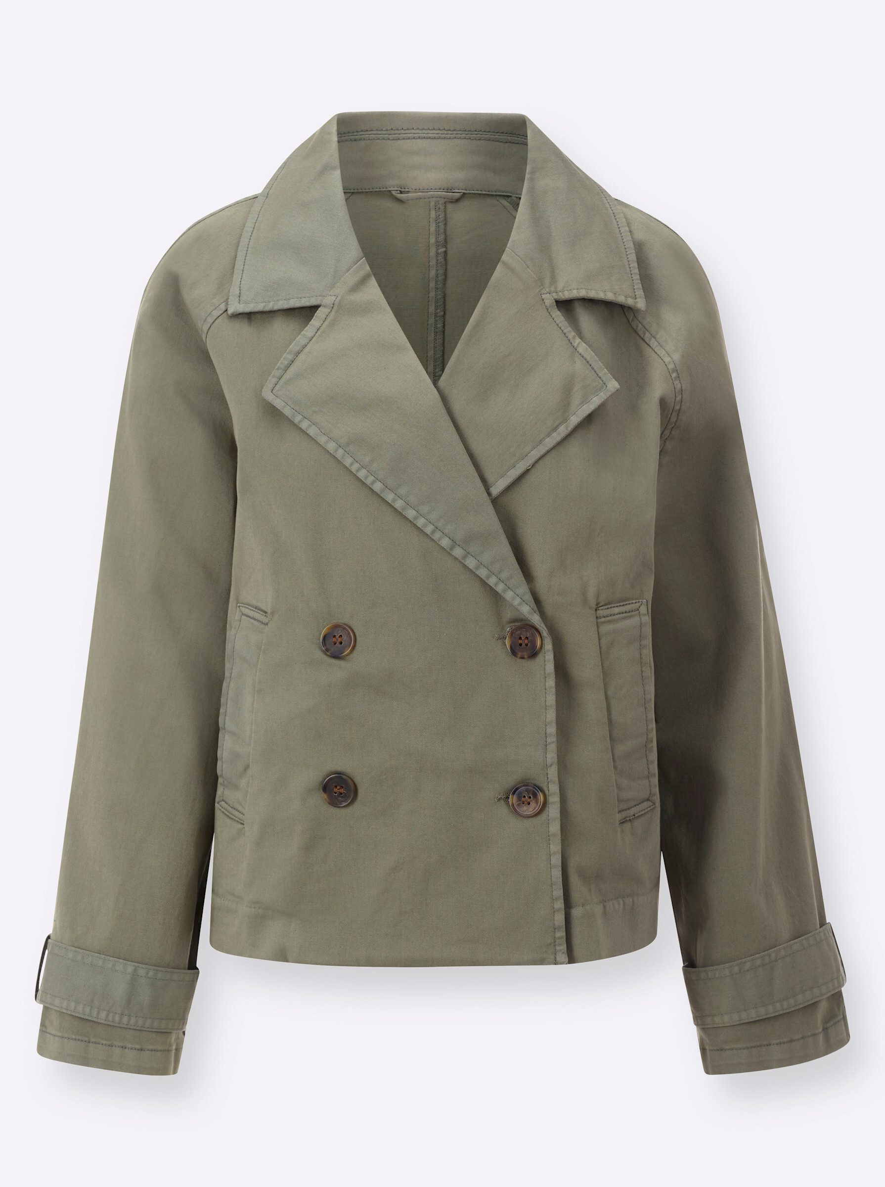 Sieh an! Allwetterjacke Trenchjacke Langarm
