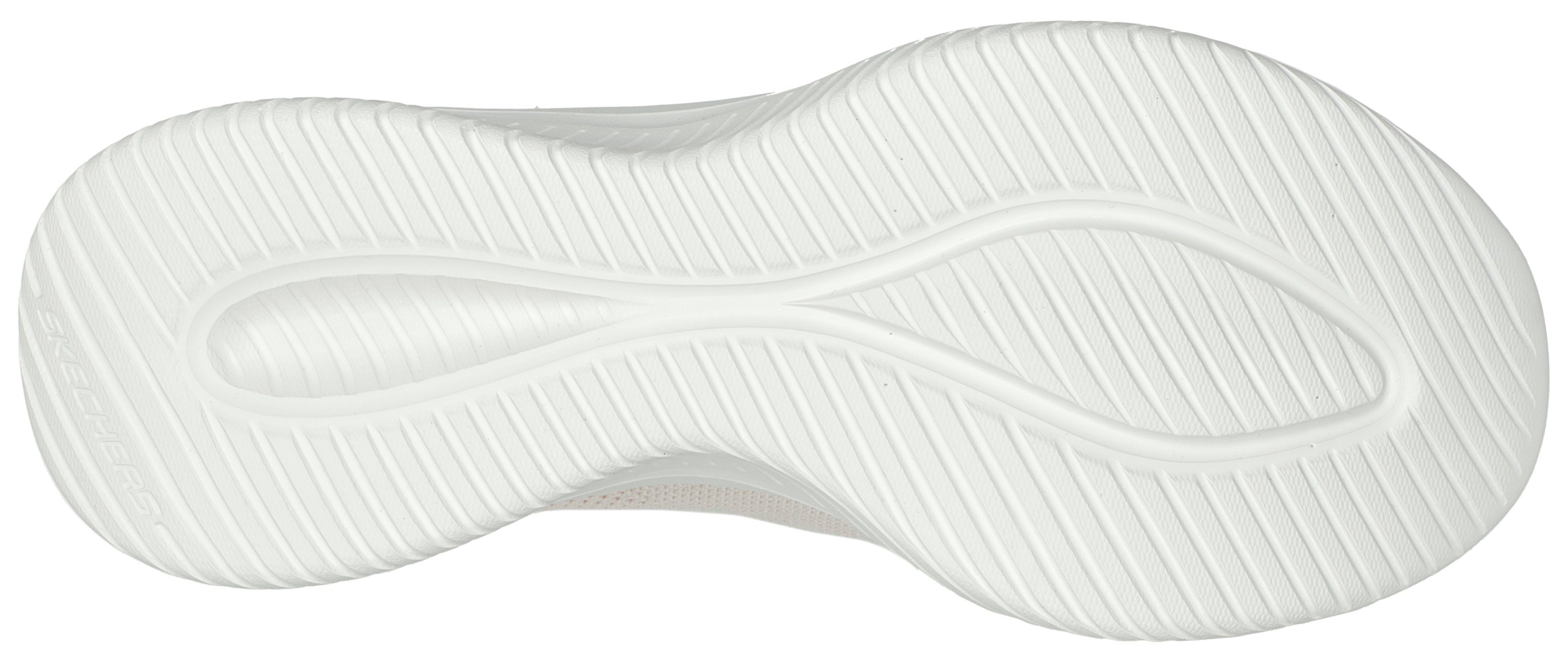 Sneaker FLEX beige mit Skechers leichten Slip Ins-Funktion ULTRA 3.0 Einschlupf für Slip-On