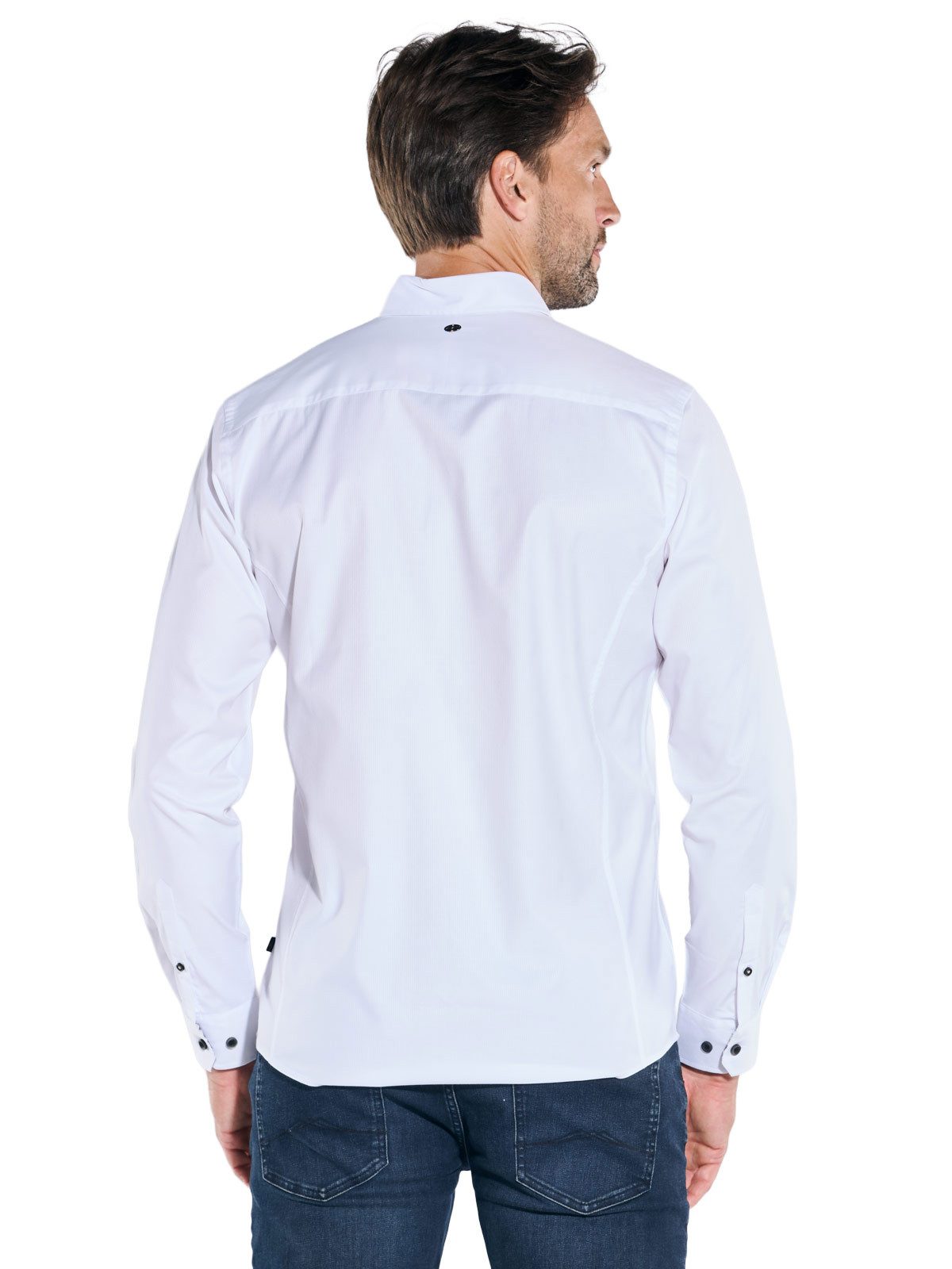 Engbers Langarmhemd Herren Hemd "My Favorite", Reinweiss