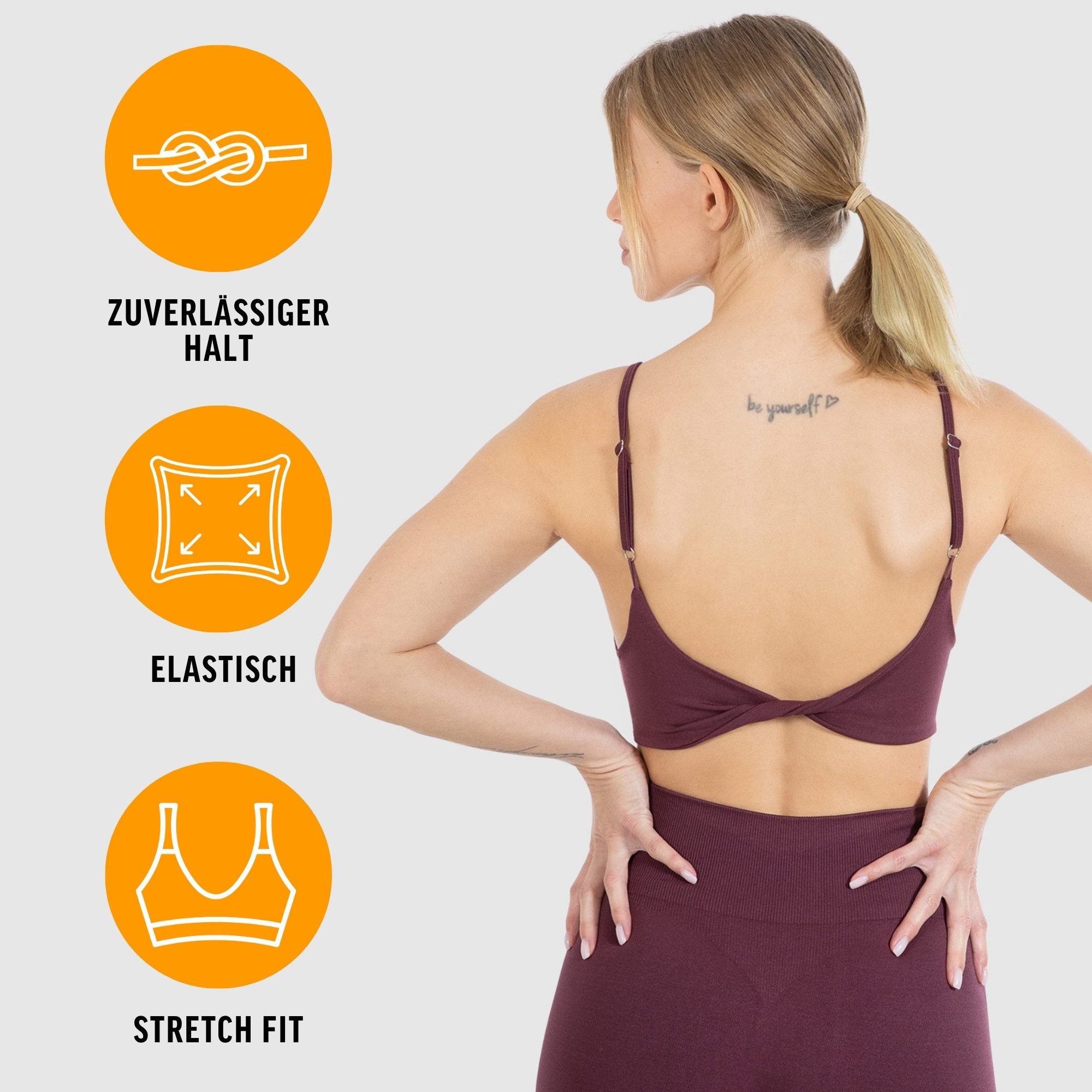 Smilodox Sport-BH Layne, Scrunch Butt Lift Sporthose, High Waist V-Shape Sc günstig online kaufen