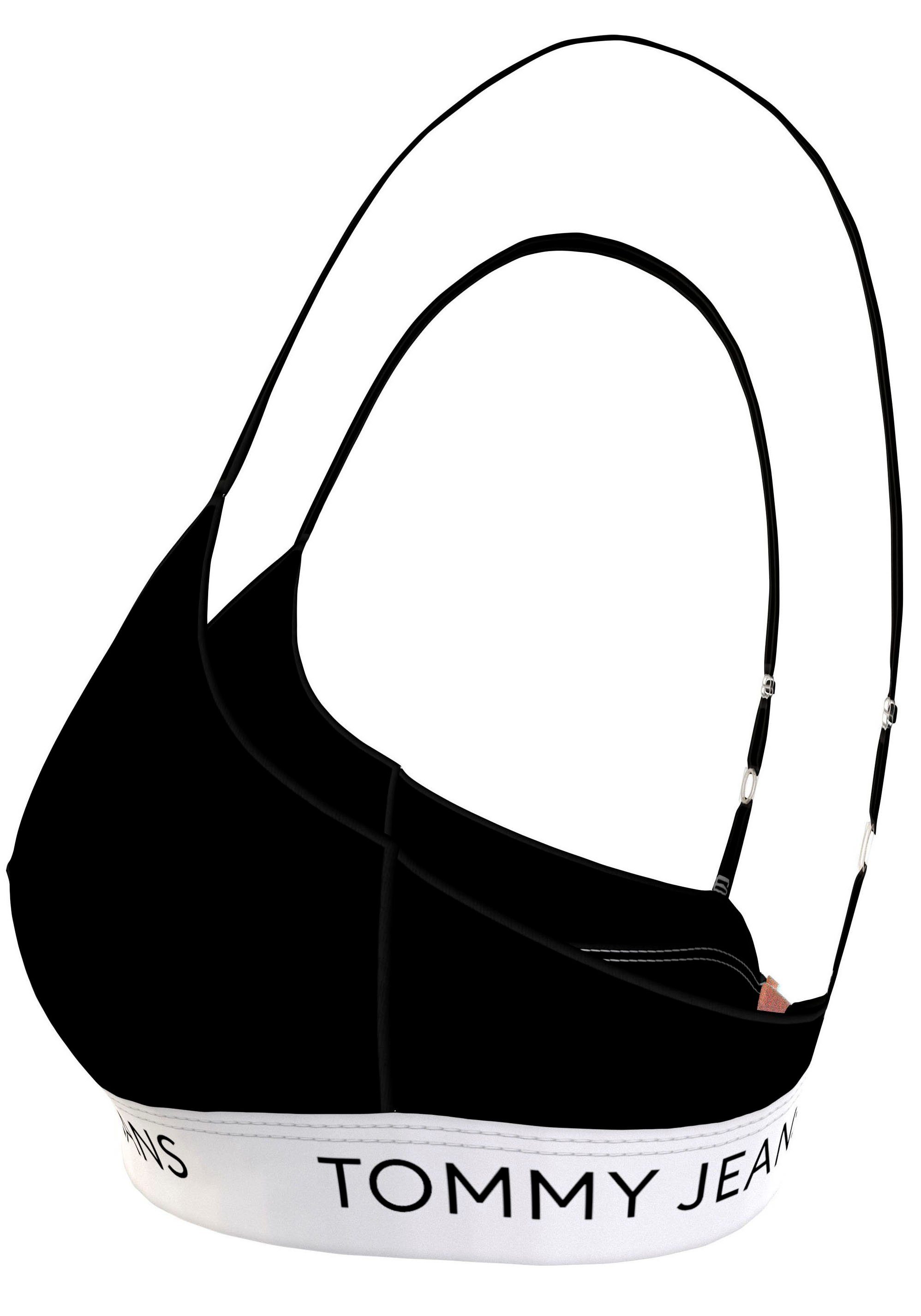 PADDED Tommy Underwear BH Bund (EXT elastischem SIZES) mit Hilfiger Bügelloser Black TRIANGLE