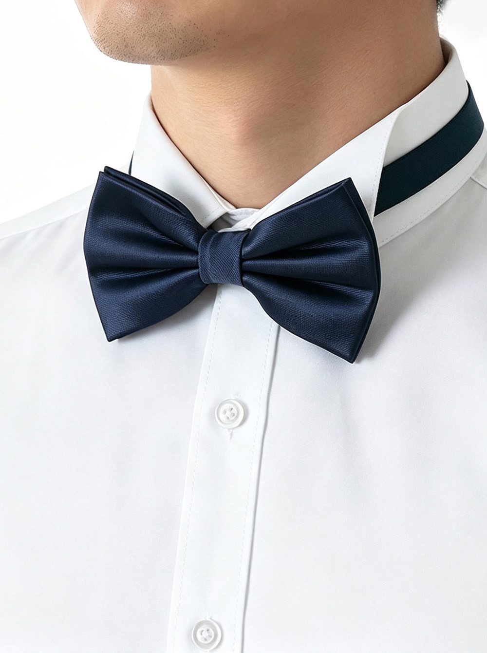 axy Fliege Herren Fliege Schleife im Seidenlook bereits gebunden, Konfirmation verstellbar