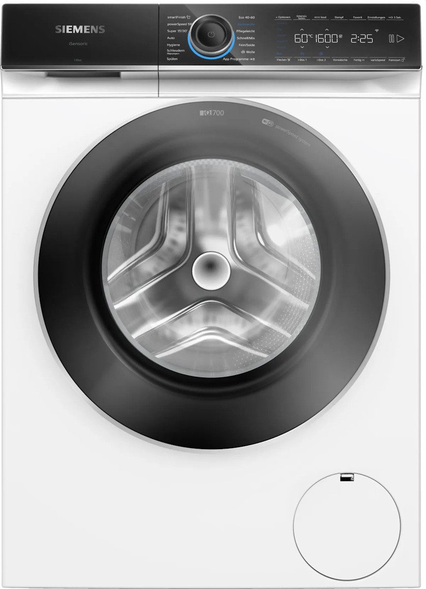 SIEMENS Waschmaschine WG56B2A41, 10 kg, 1600 U/min, iQ700 Waschmaschine 10kg – i-Dos, smartFinish