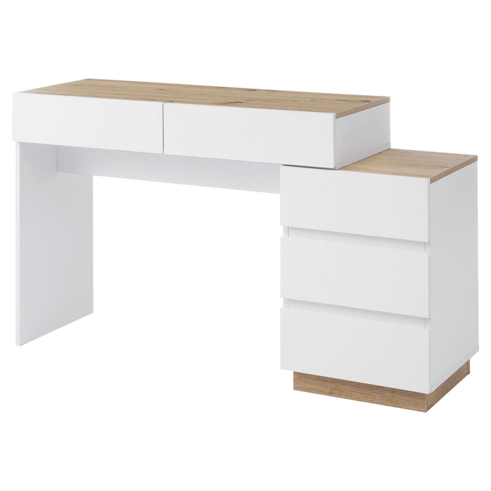 Celya Schminktisch Funktion von Aufbewahrung mit 5 Schubladen, für Schlafzimmer