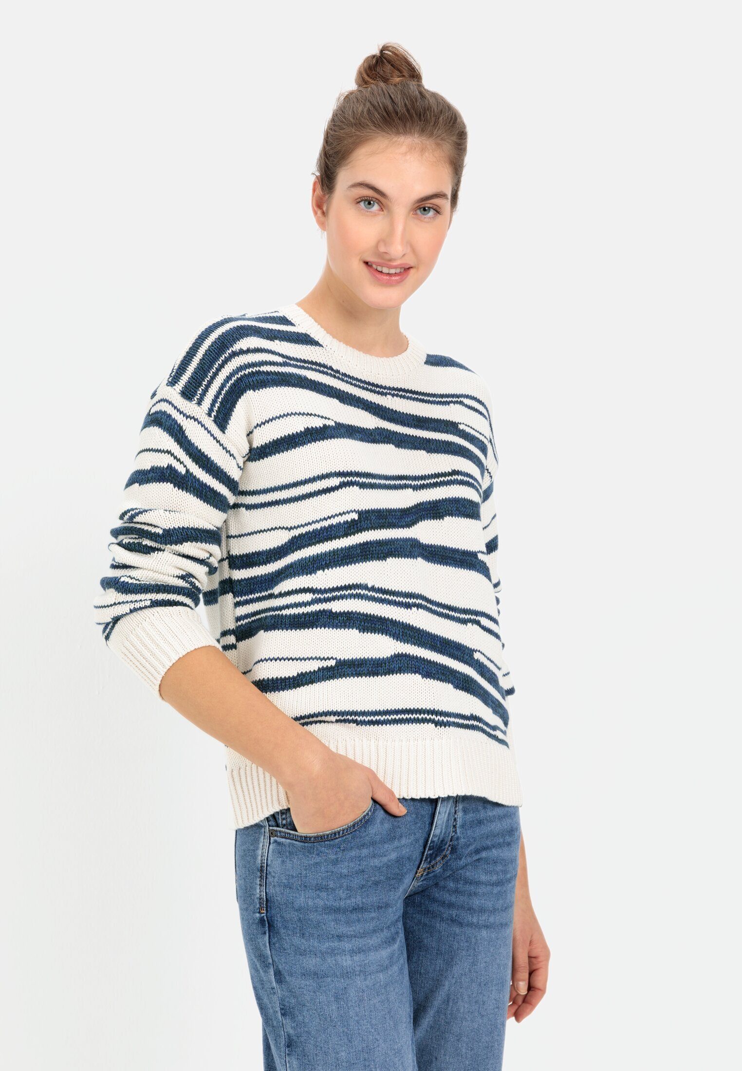 Strickpullover aus reiner Baumwolle