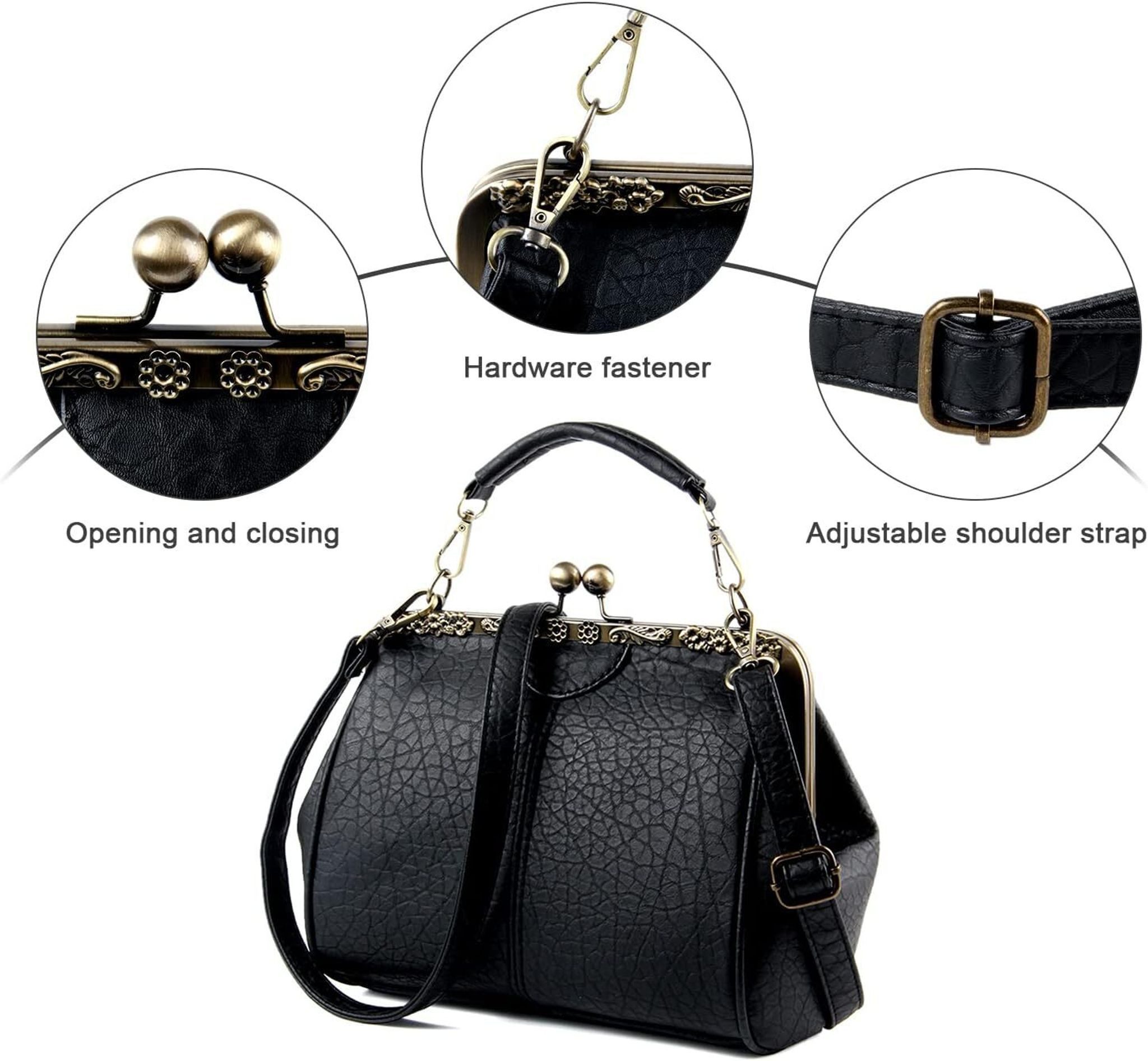 FELIXLEO Handtasche Damen Handtasche Top Griff Kunstleder Stilvolle Tote Umhängetasche