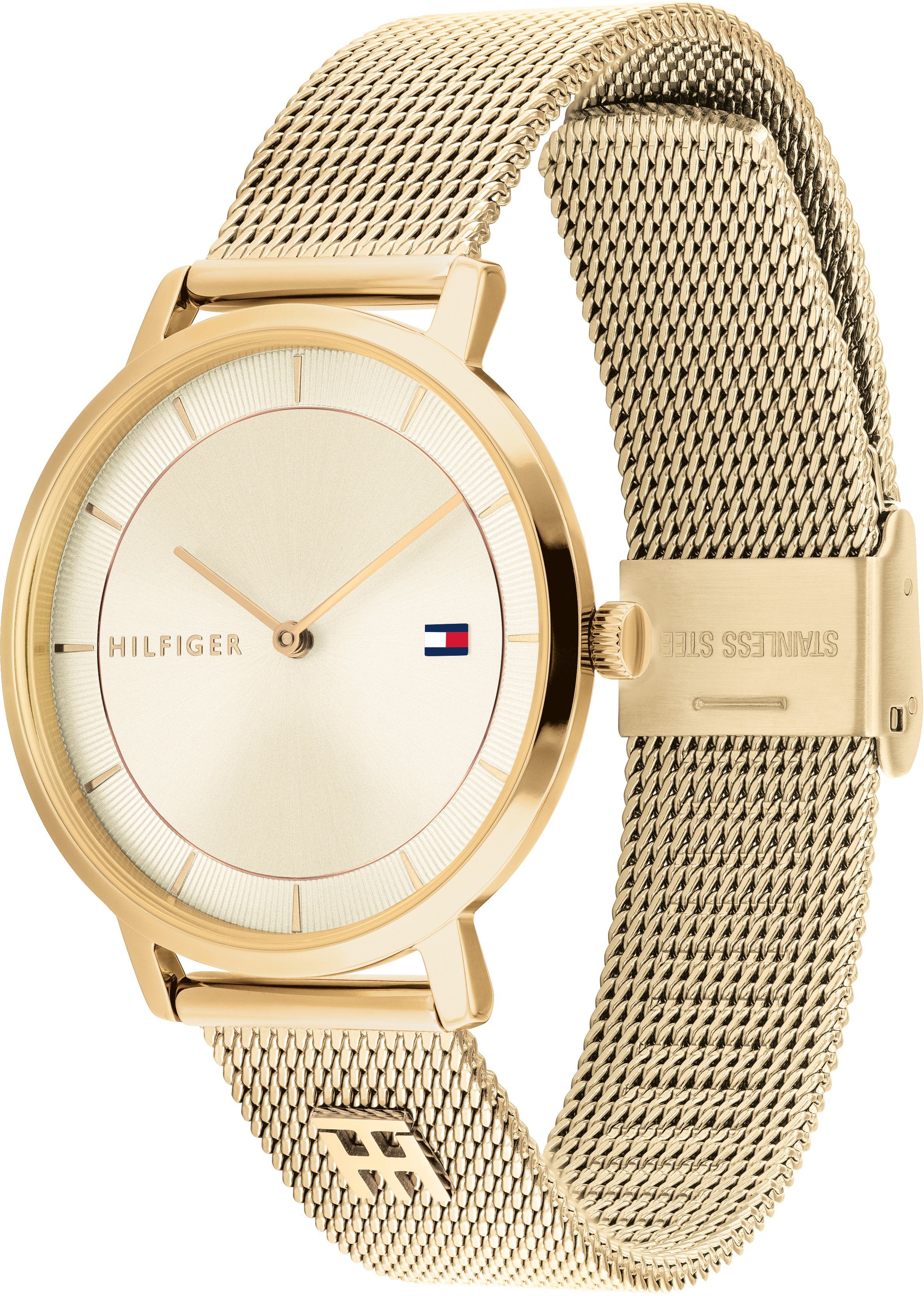Tommy Hilfiger Quarzuhr TEA 1782286, Armbanduhr, Damenuhr, Edelstahlarmband günstig online kaufen