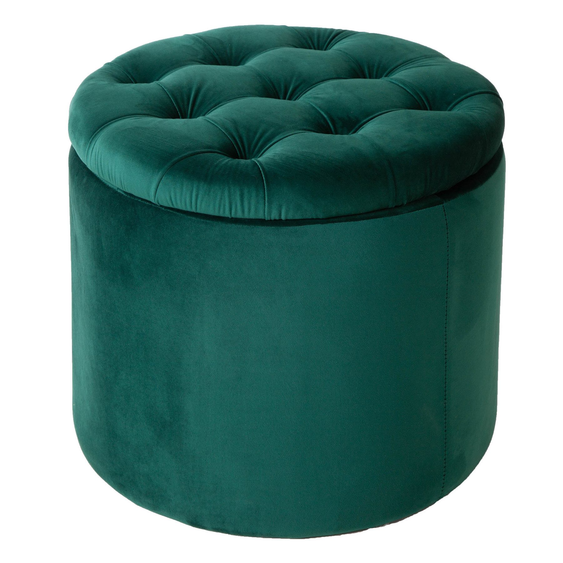 riess-ambiente Hocker MODERN BAROCK dunkelgrün, Wohnzimmer günstig online kaufen
