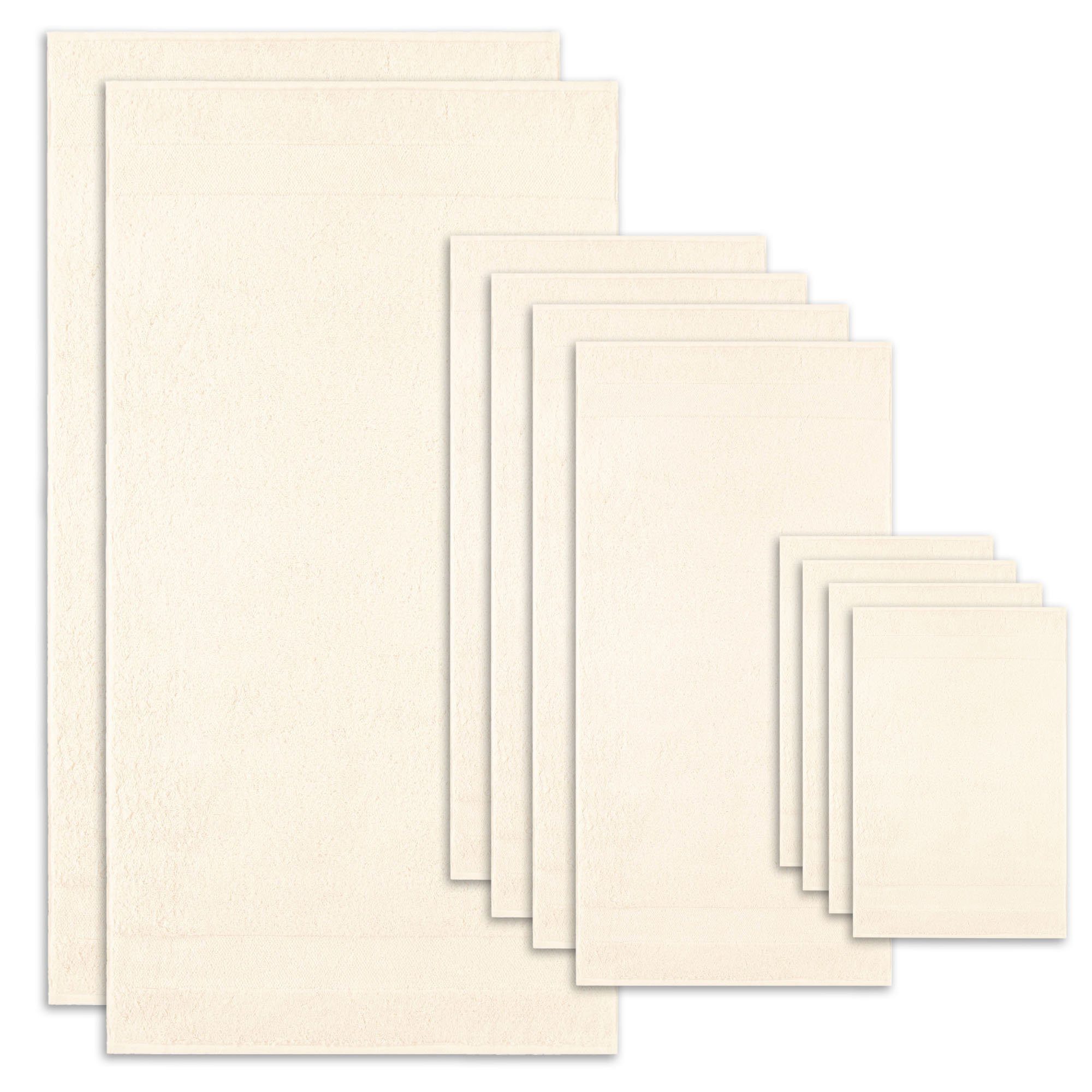 Villeroy & Boch Handtuch Unisex Handtuch 10er Pack, 1er Pack Baumwolle One, Frottier (10er Pack, 1er Pack, 10-St)