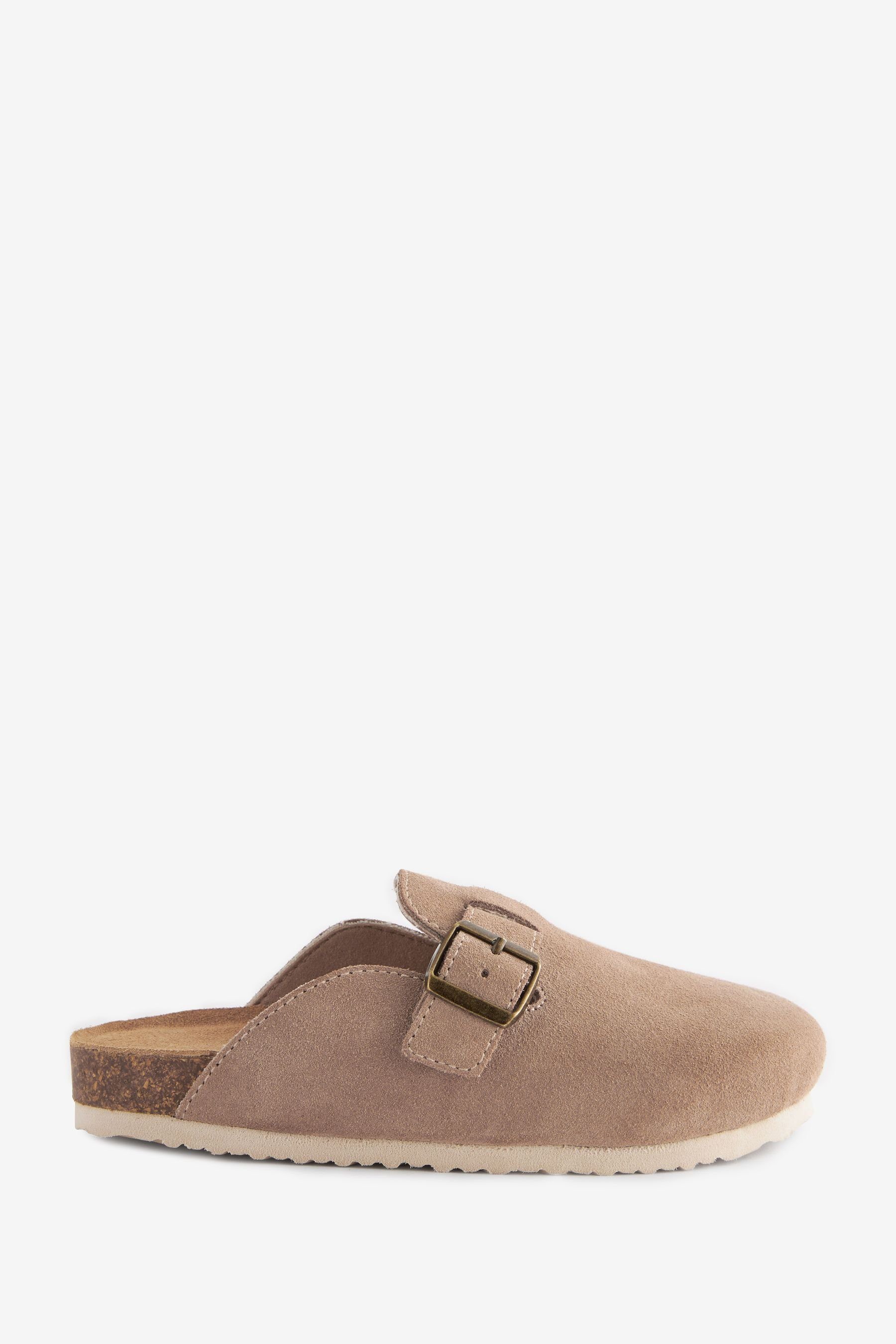 Next Veloursleder-Clogs im Schlupfdesign Clog (1-tlg) Tan Brown