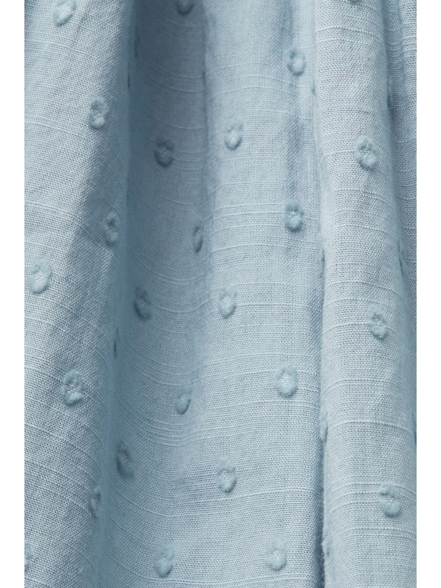Swiss Ärmellose Baumwolle % LIGHT aus Dot, Bluse LAVENDER BLUE Esprit 100 Blusentop